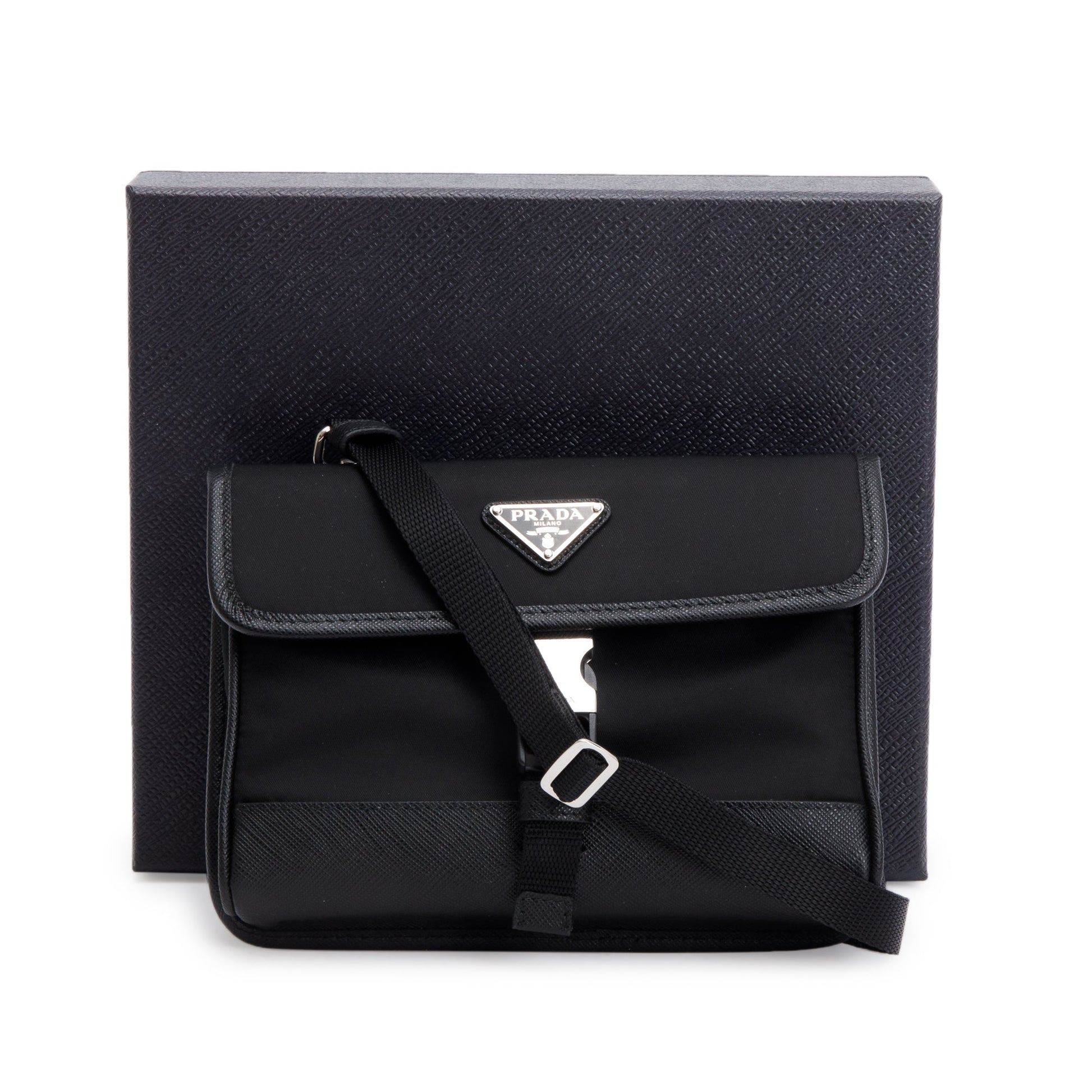 Prada Re And Smatphone Case Bag Leather Nylon Saffiano Travel Bag