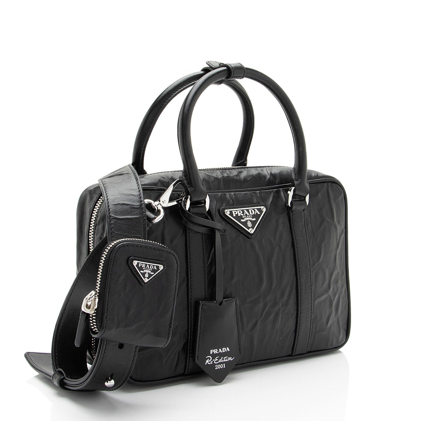 Prada Antique Nappa Re Edition Tote Leather Tote Bag