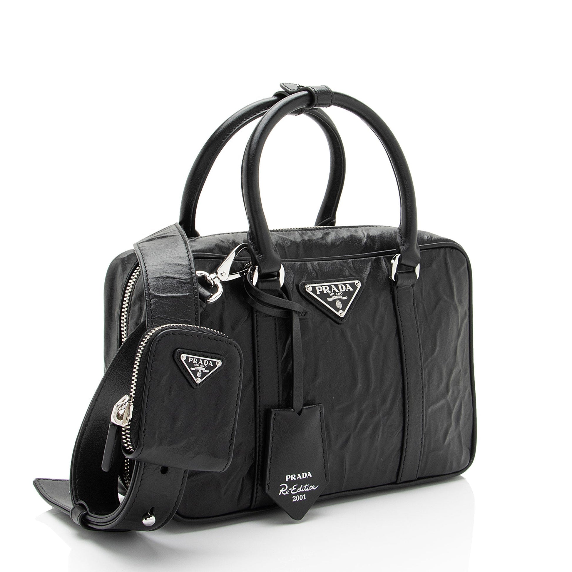 Prada Antique Nappa Re Edition Tote Leather Tote Bag