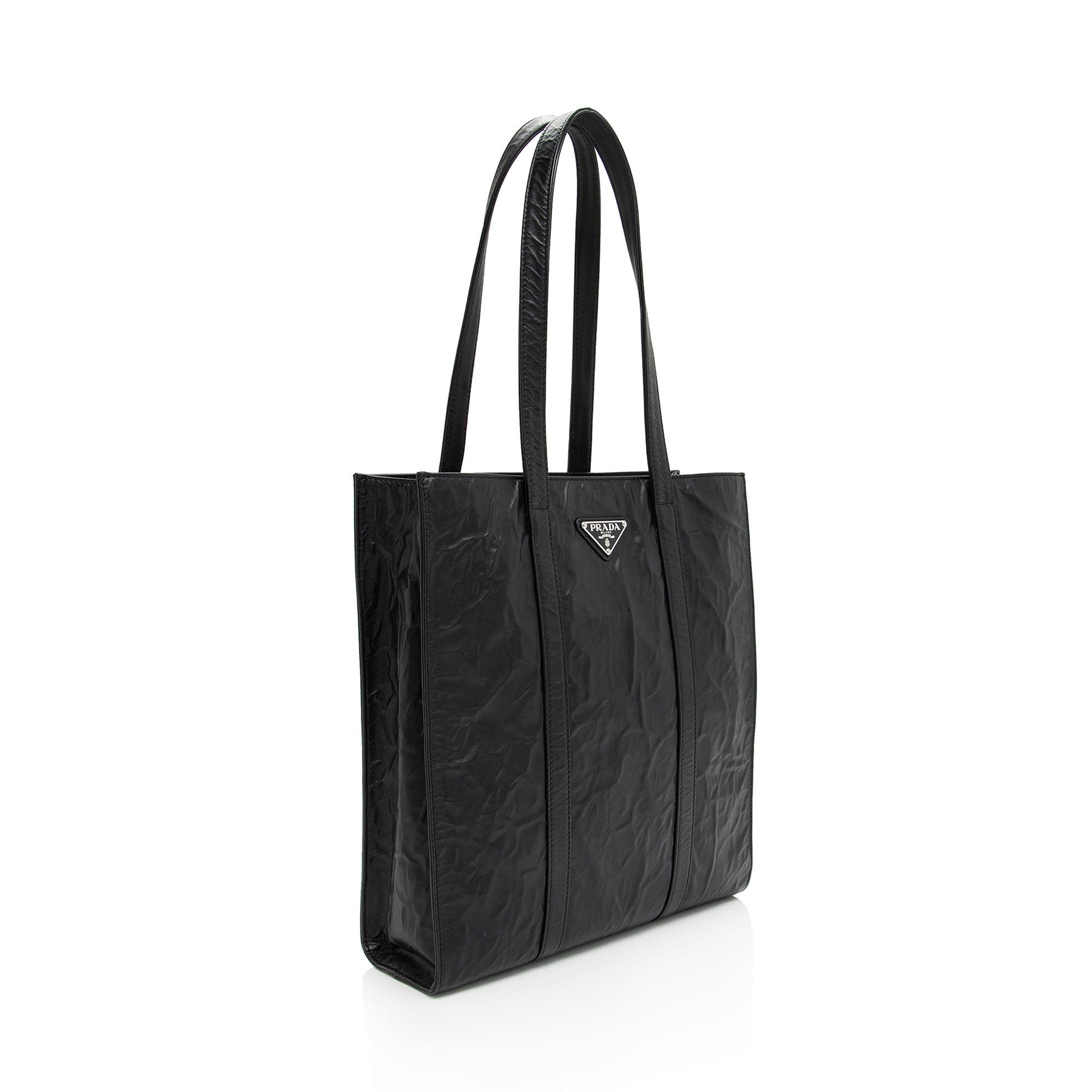 Prada Antique Nappa Shopping Tote Shf Nttczz Leather Small Tote Bag