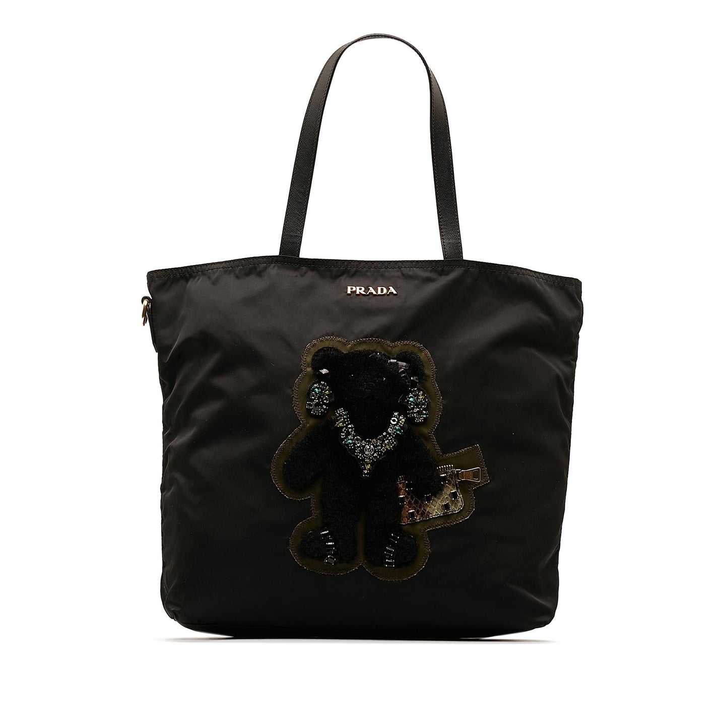 Prada Beijing Olympics Teddy Bear Tessuto Tote Bag Shg