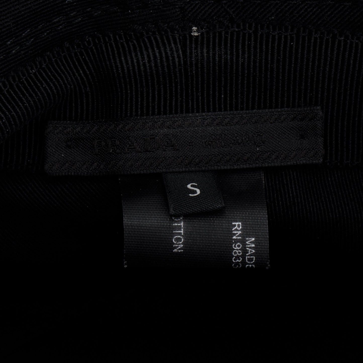 Prada Hat Handbag Canvas Black Bucket Bag
