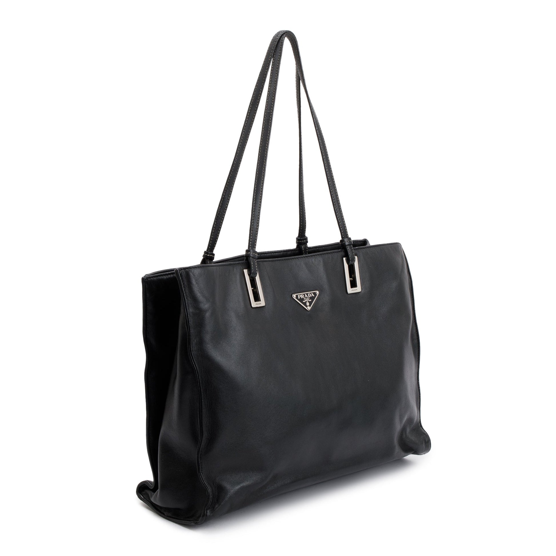Prada Nappa Acciaio Tote Handbag Black Tote Bag