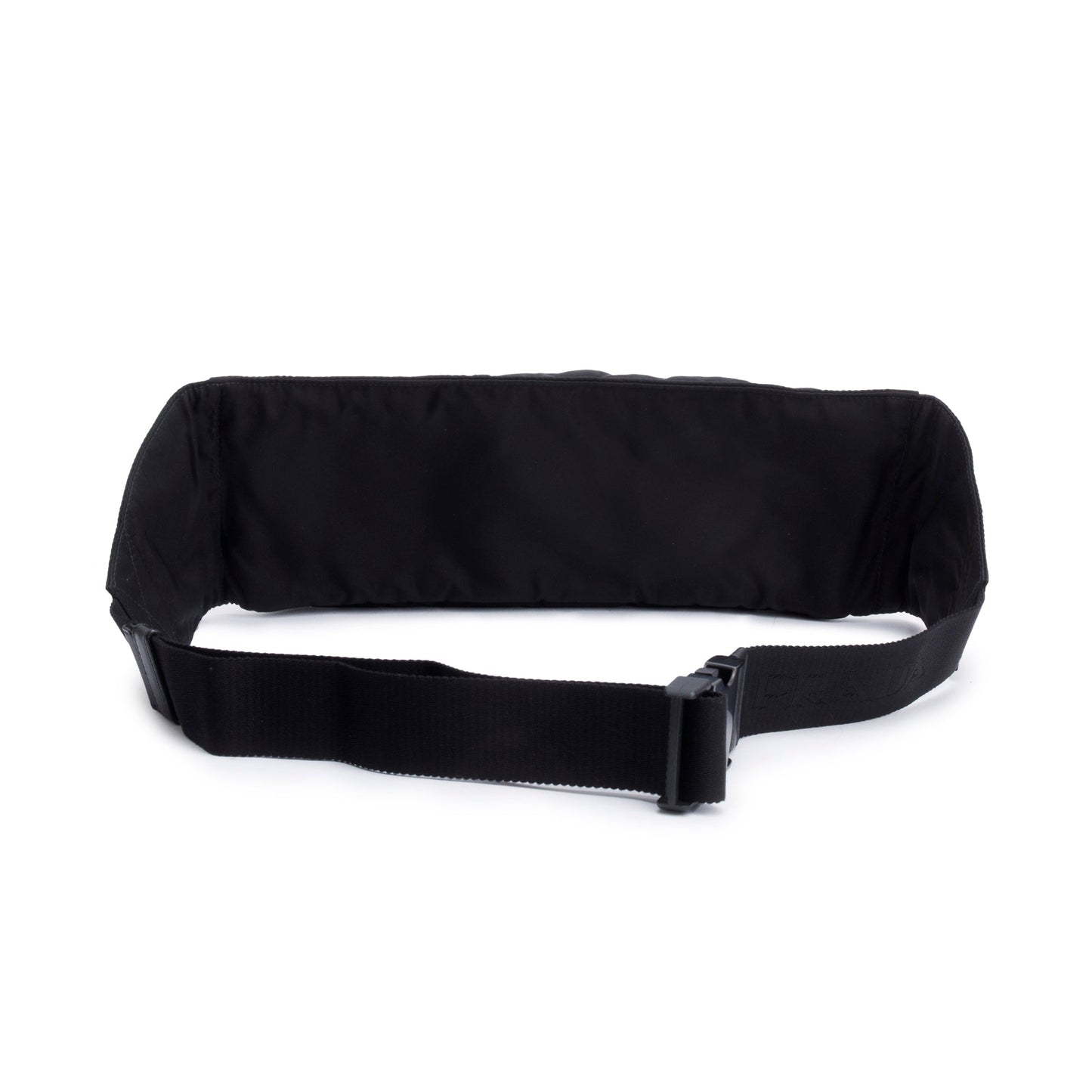 Prada Nappa Tessuto Stripe Montagne Belt Bag Nylon Black