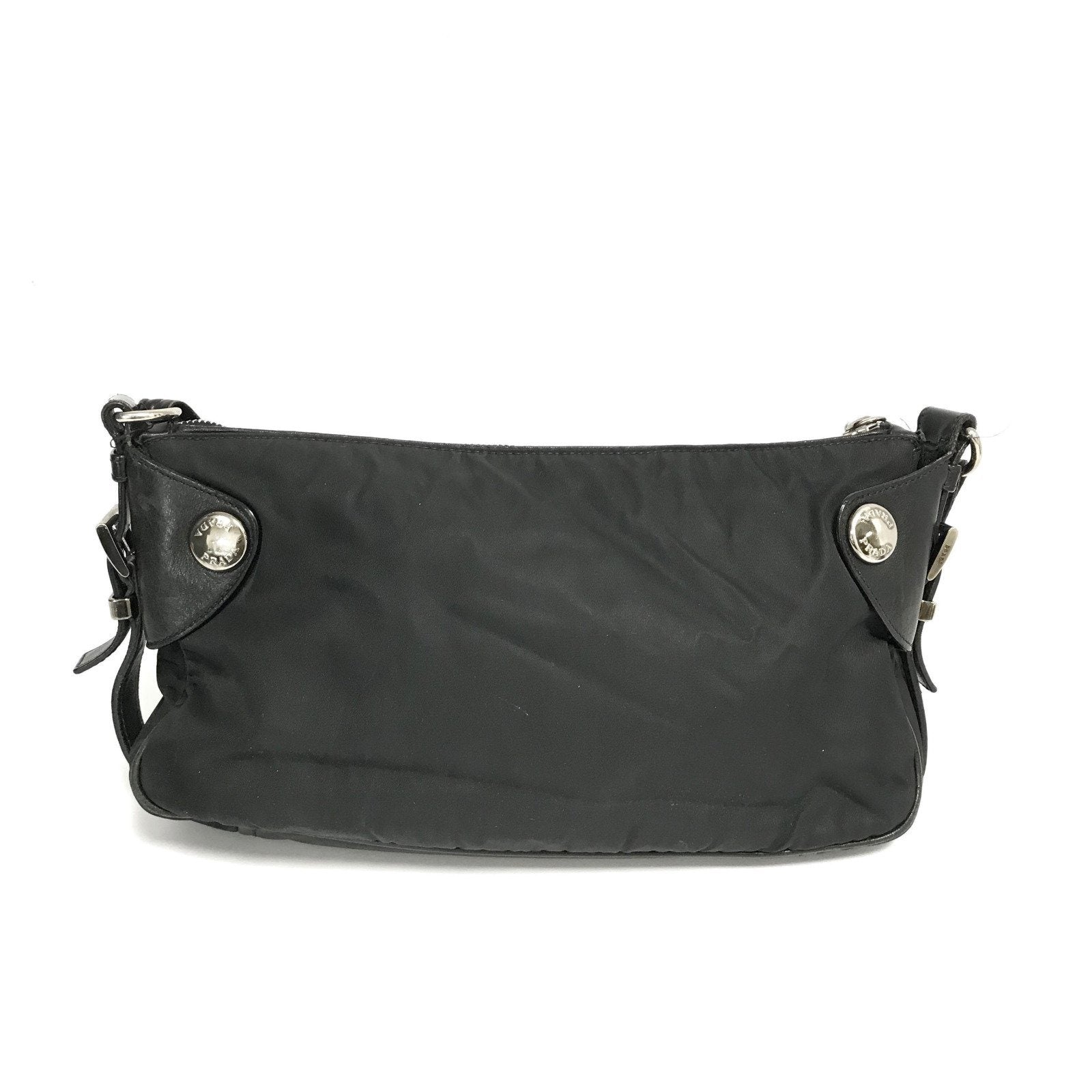 Prada And Shoulder Bag Leather Nylon