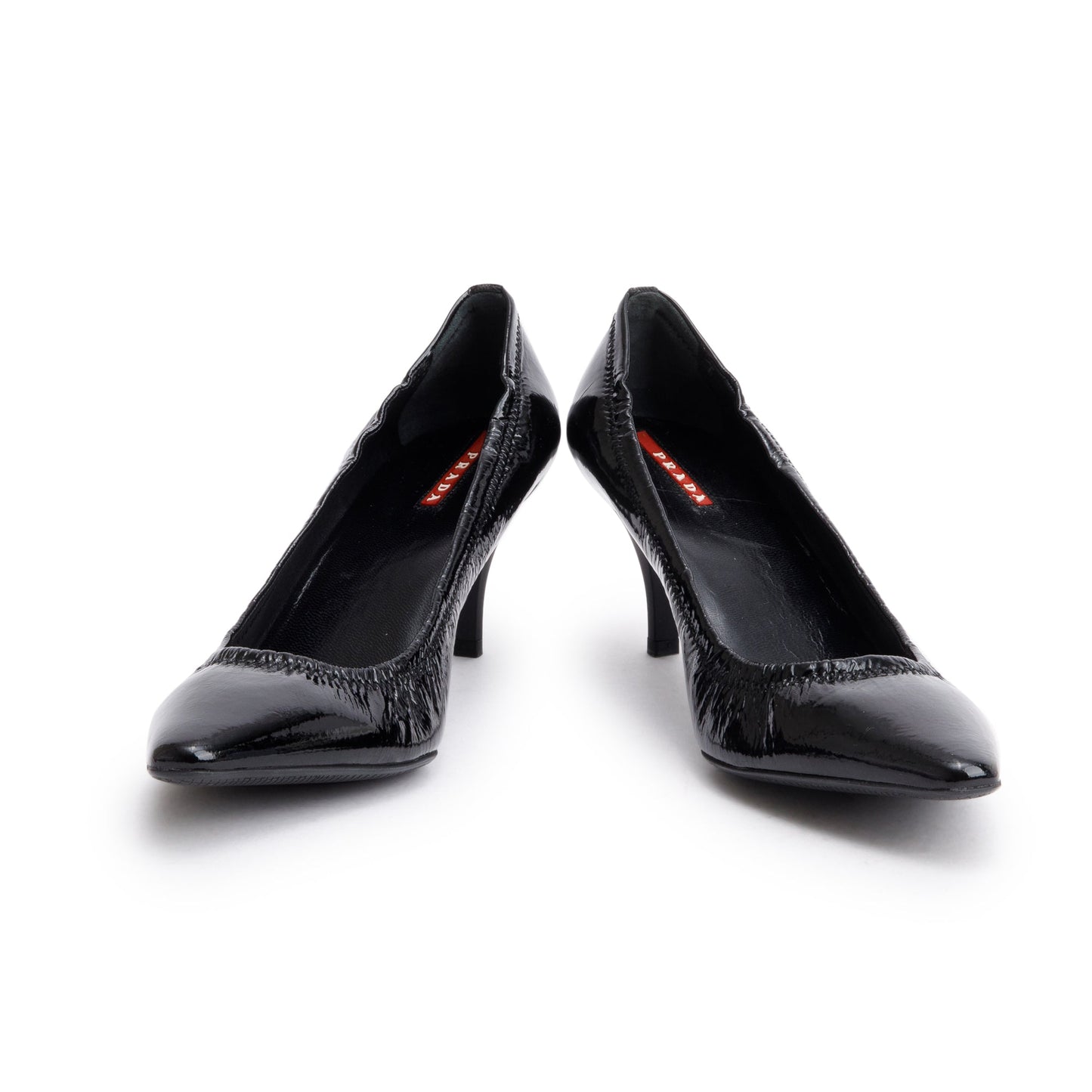 Prada Patent Pumps, Size Handbag Leather Black Shoes
