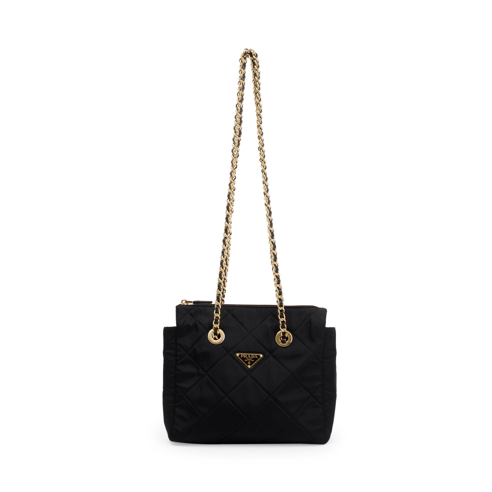 Prada Re Edition Chaine Re Tote Bag Nylon Black