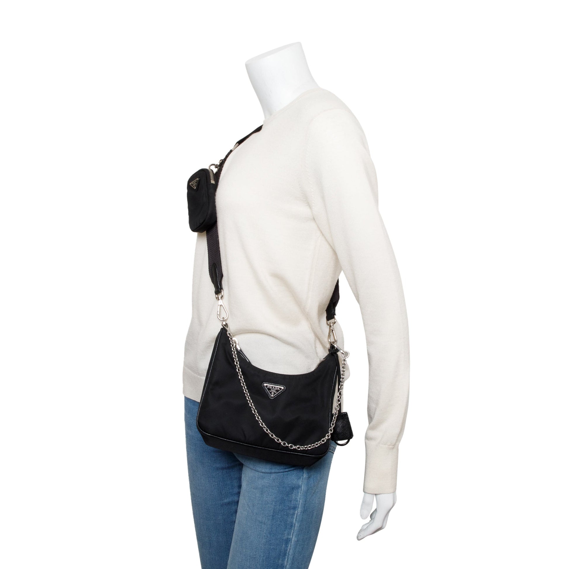 Prada Re Edition Re Shoulder Bag Nylon Black Shoulder Bag 57819