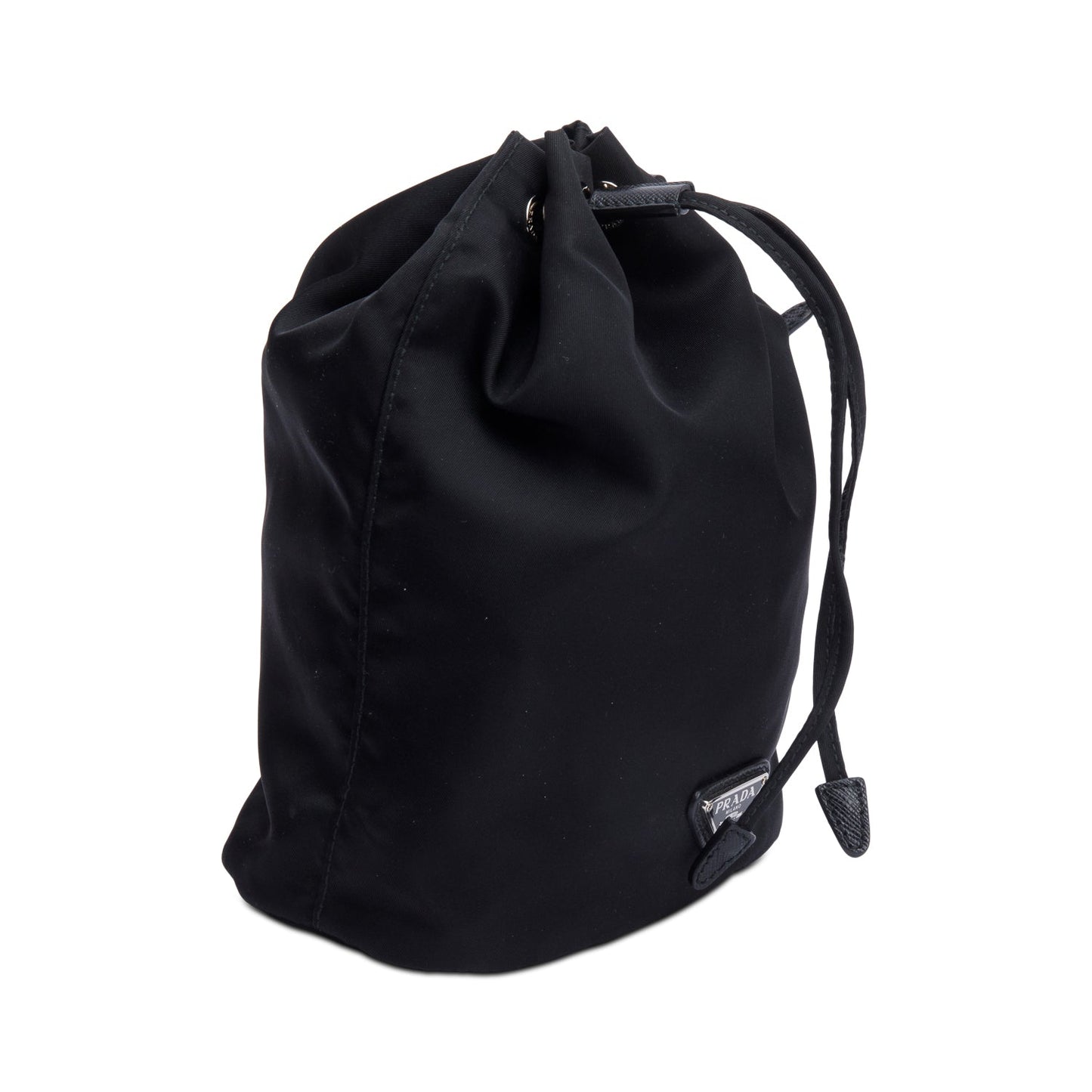 Prada Re Pouch Wristlet Nylon Black Bucket Bucket Bag