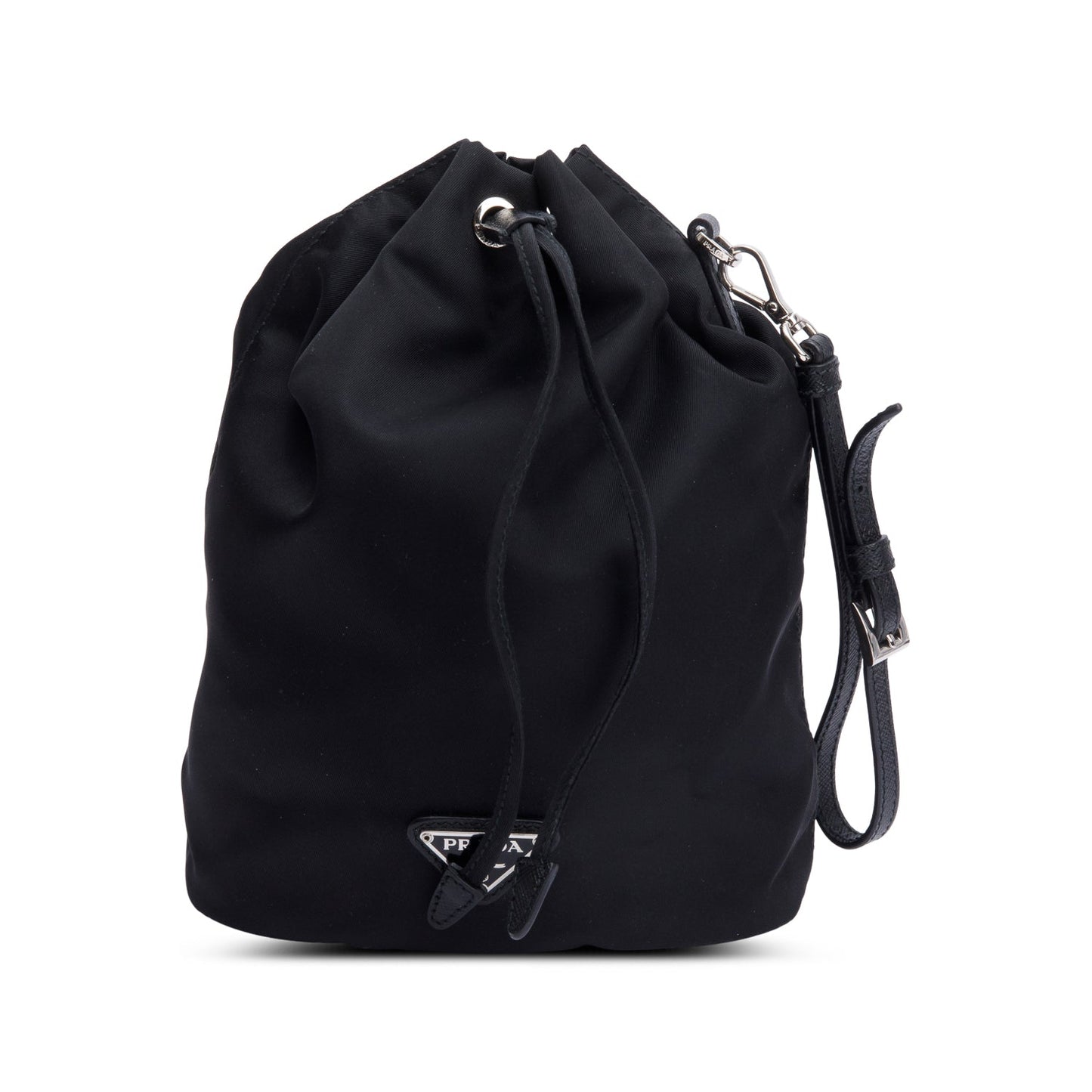 Prada Re Pouch Wristlet Nylon Black Bucket Bucket Bag