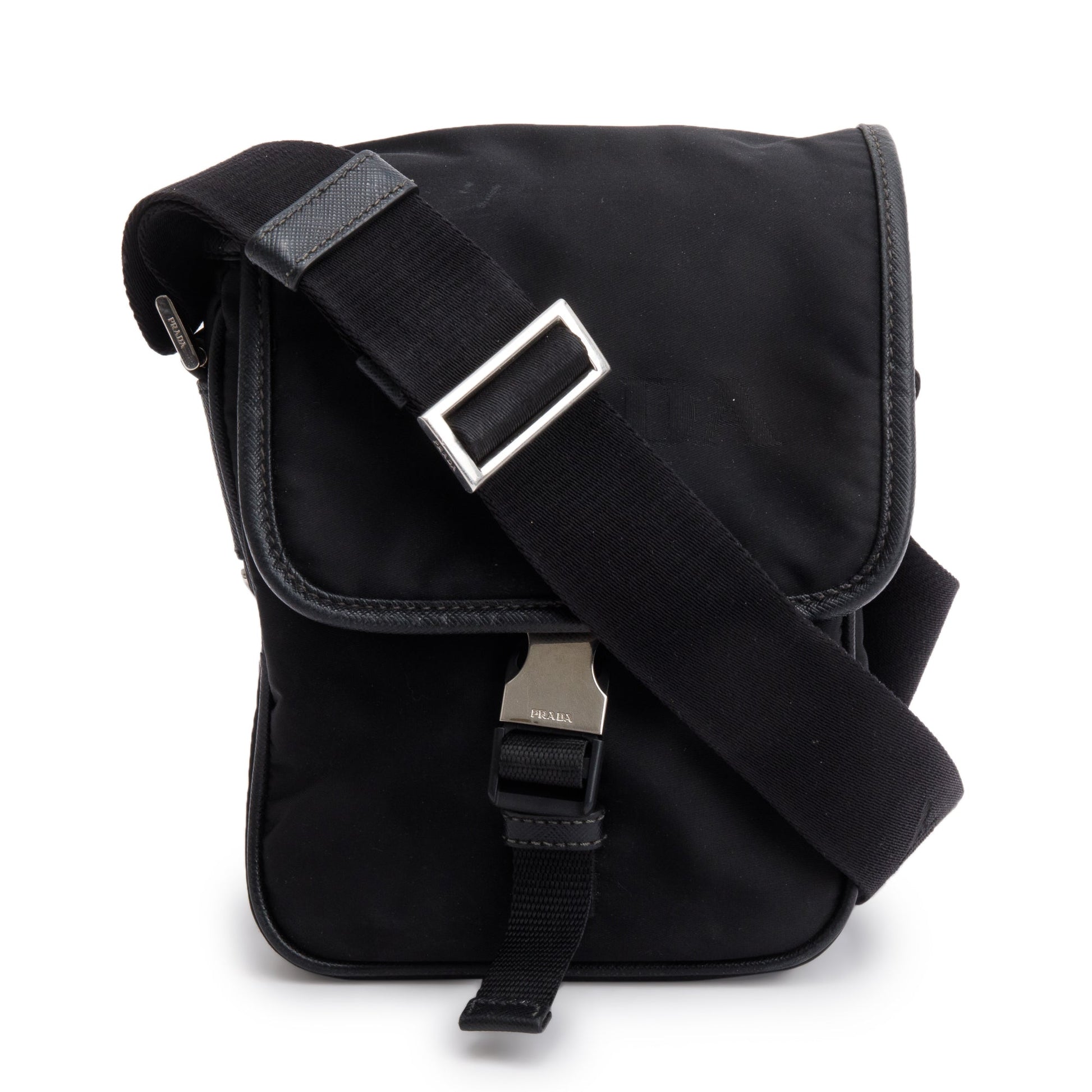 Prada Re And Saffiano Crossbody Bag Leather Nylon
