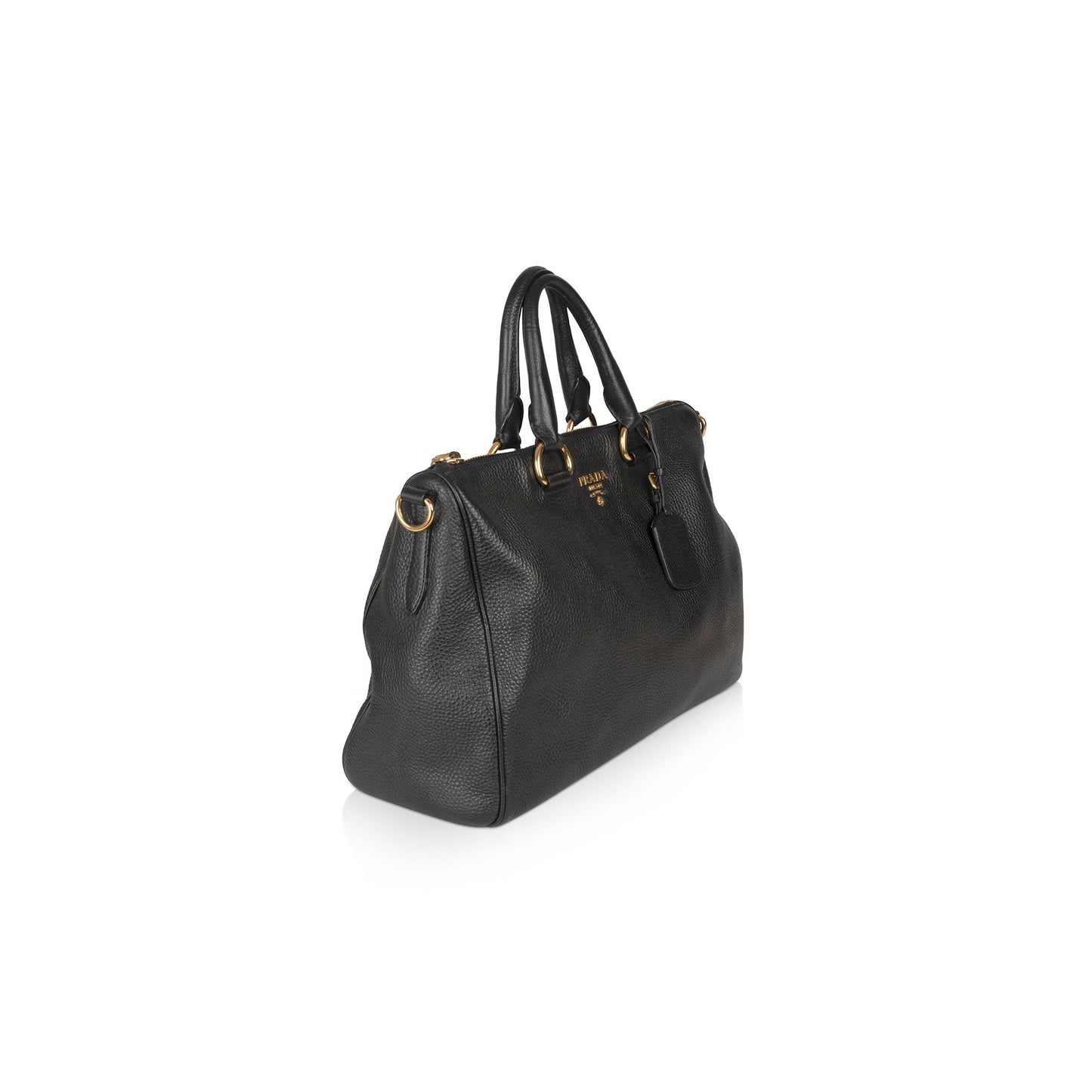 Prada Vitello Daino Tote Handbag Black Tote Bag