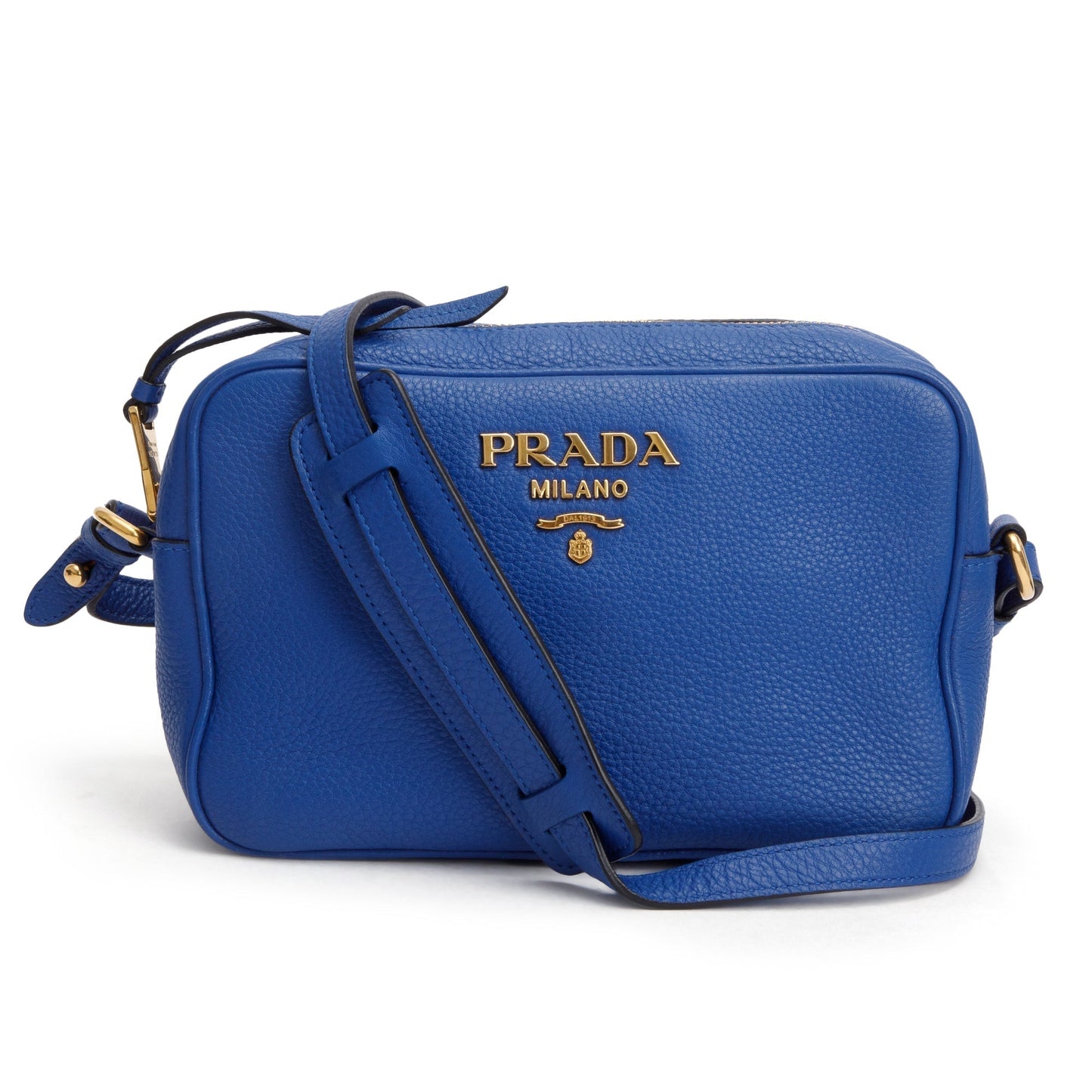Prada Daino Crossbody Bag Vitello Blue
