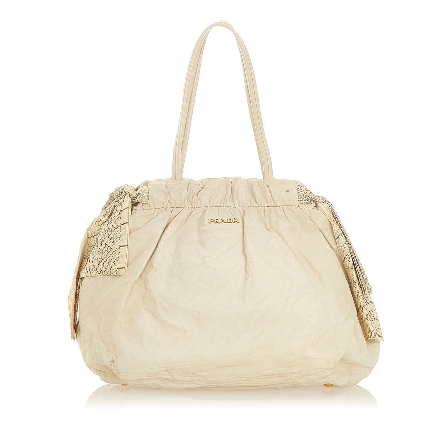 Prada Bow Satchel Shg Leather Satchel Bag