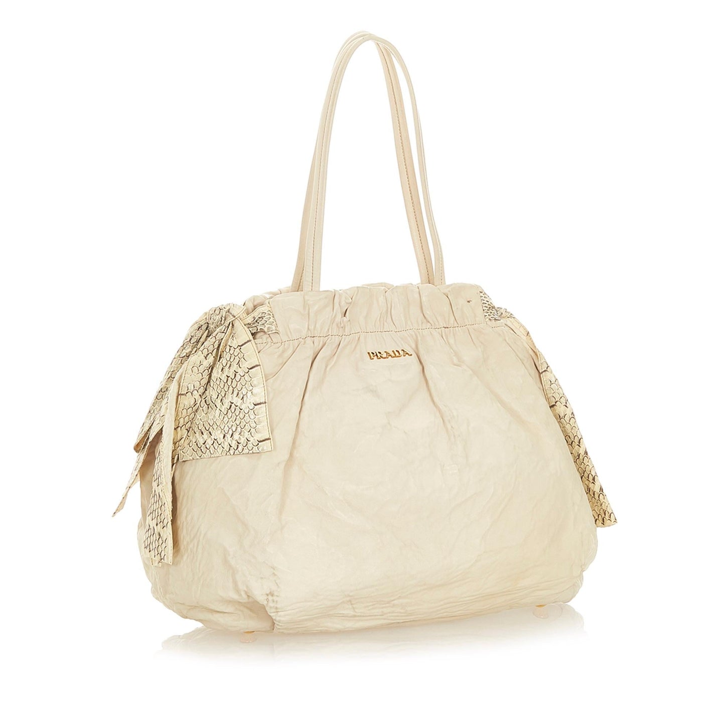 Prada Bow Satchel Shg Leather Satchel Bag