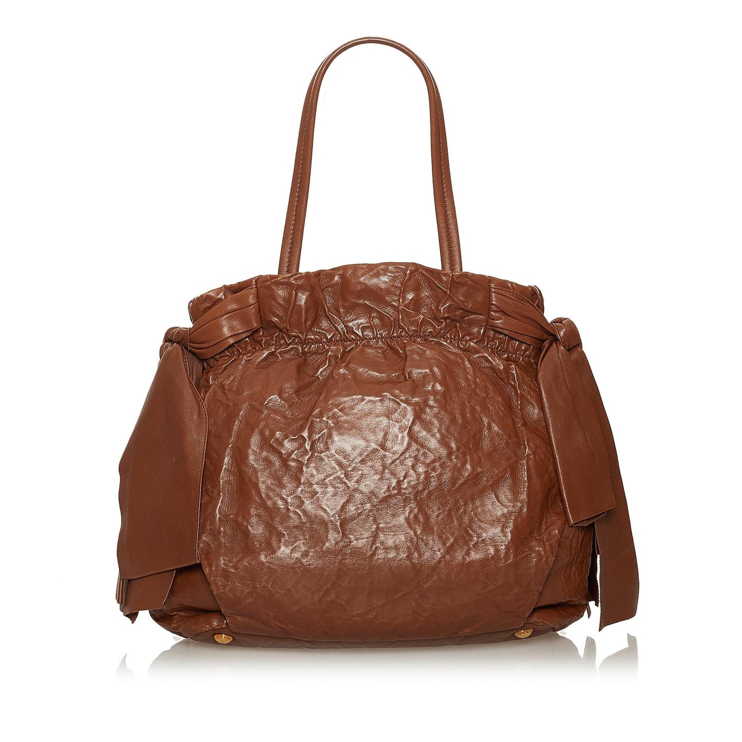 Prada Bow Nappa Satchel Shg Leather Satchel Bag Satchel Shg 28742