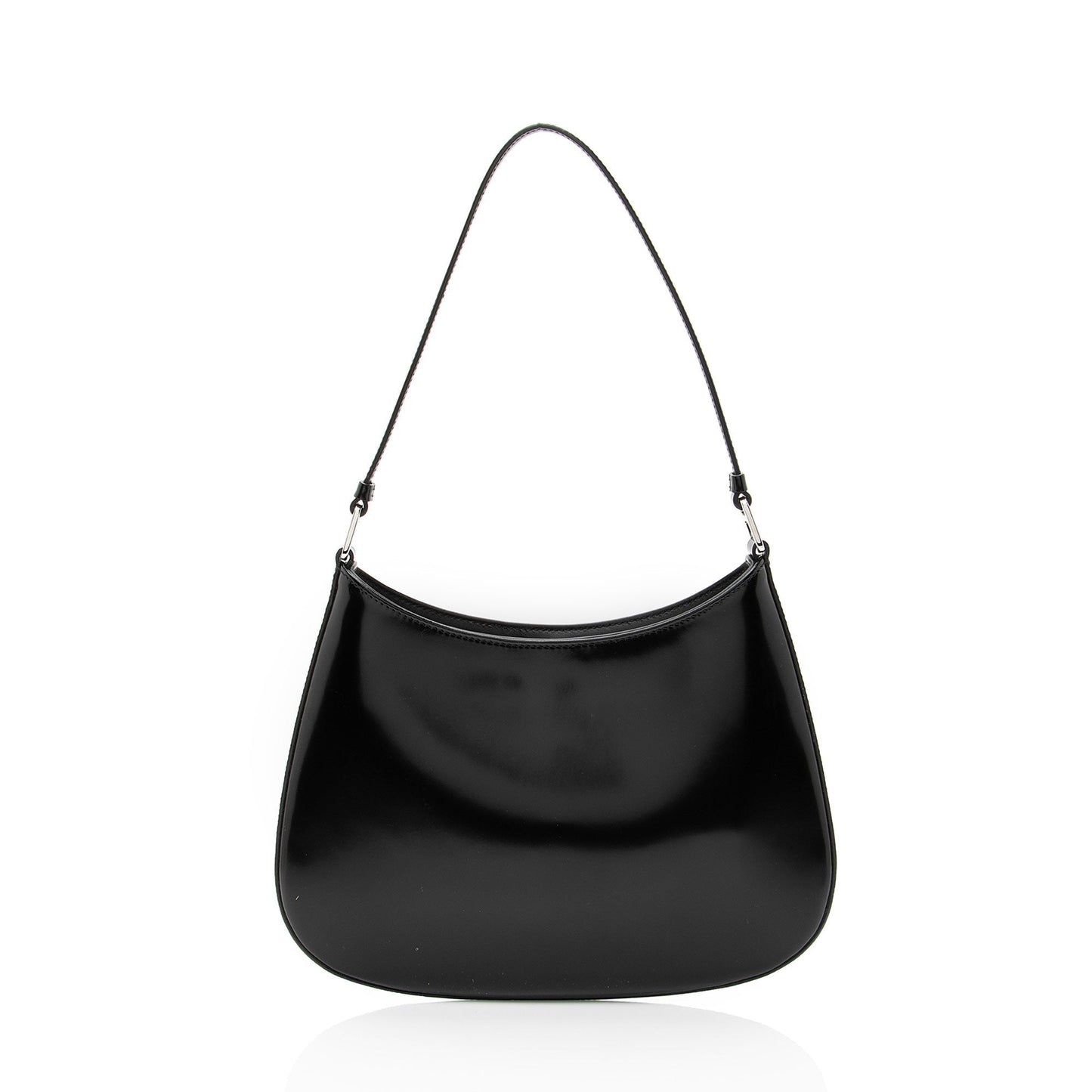 Prada Brushed Cleo Shoulder Bag Leather