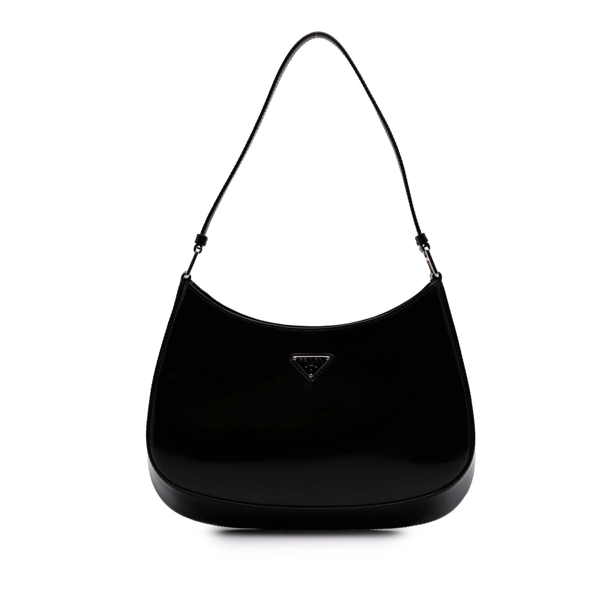 Prada Brushed Cleo Shoulder Bag Leather Shoulder Bag 1