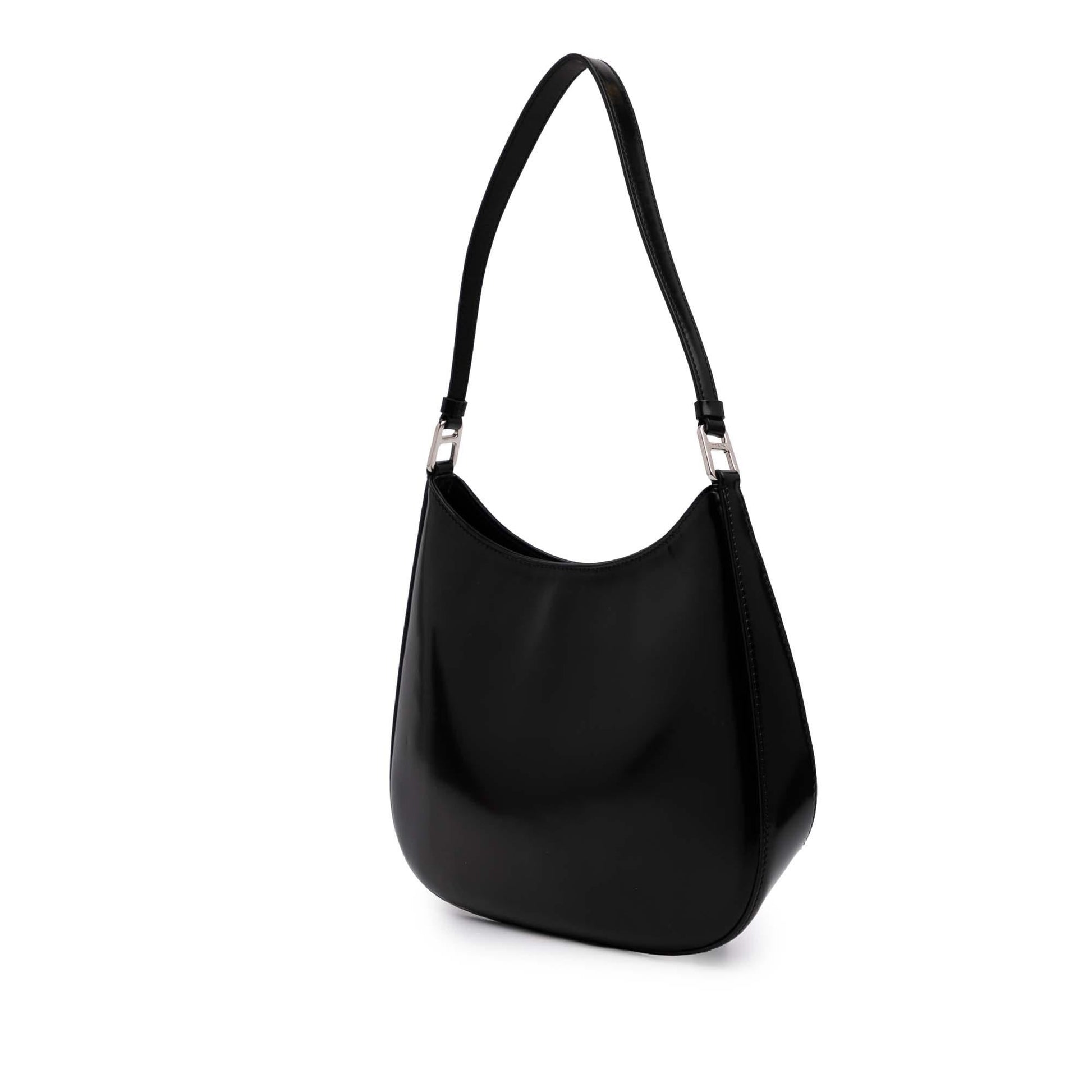 Prada Brushed Cleo Shoulder Bag Leather Shoulder Bag 1