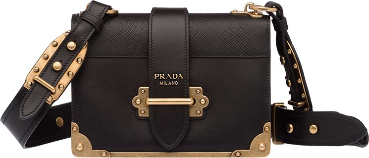 Prada Cahier Bag Leather Travel Bag