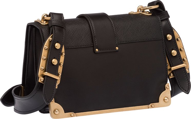 Prada Cahier Bag Leather Travel Bag