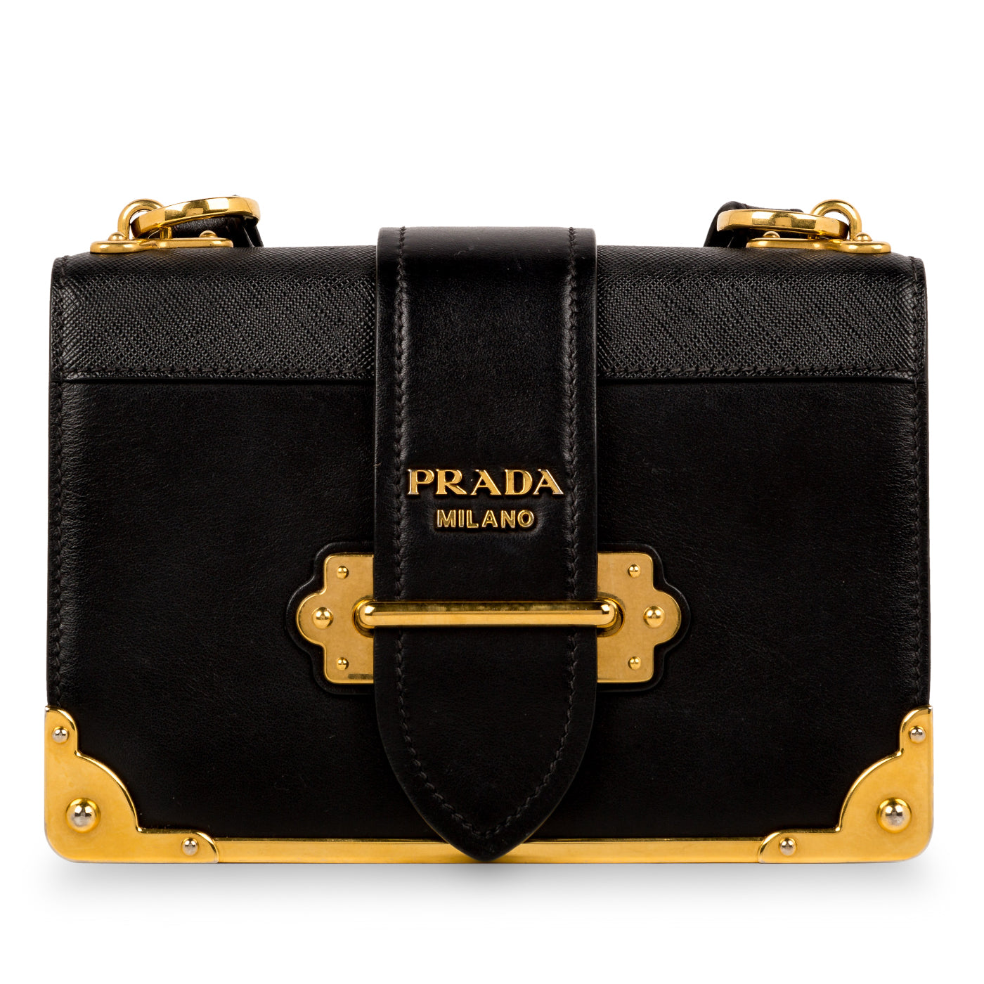 Prada Cahier Bag Leather Crossbody Bag