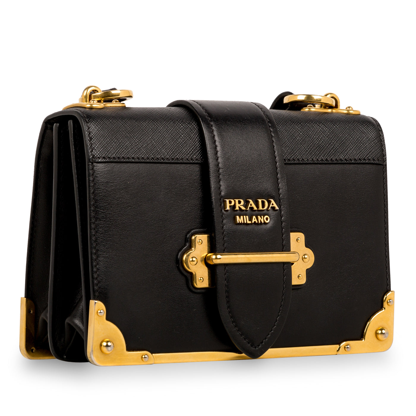 Prada Cahier Bag Leather Crossbody Bag