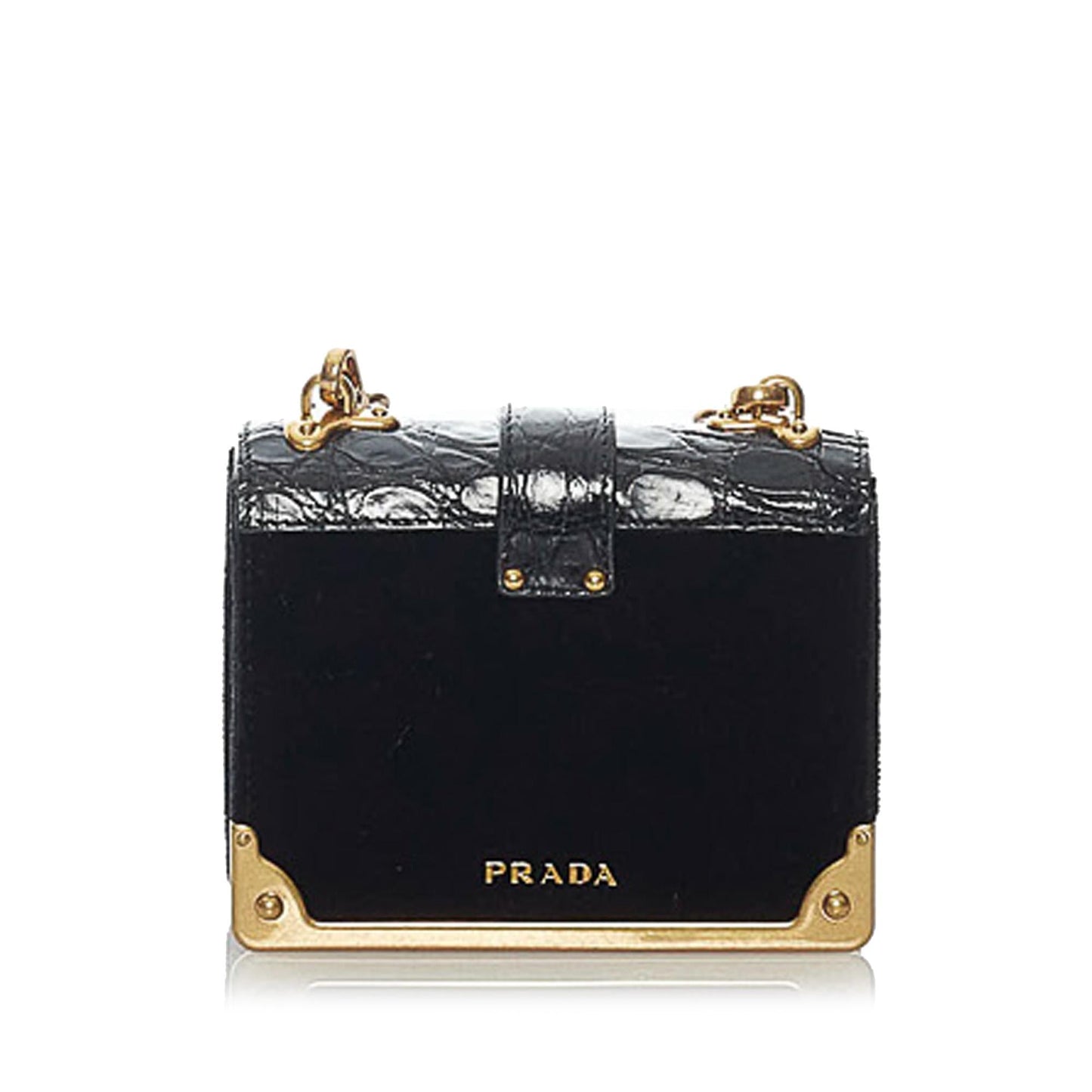 Prada Cahier Crossbody Bag Shg Leather