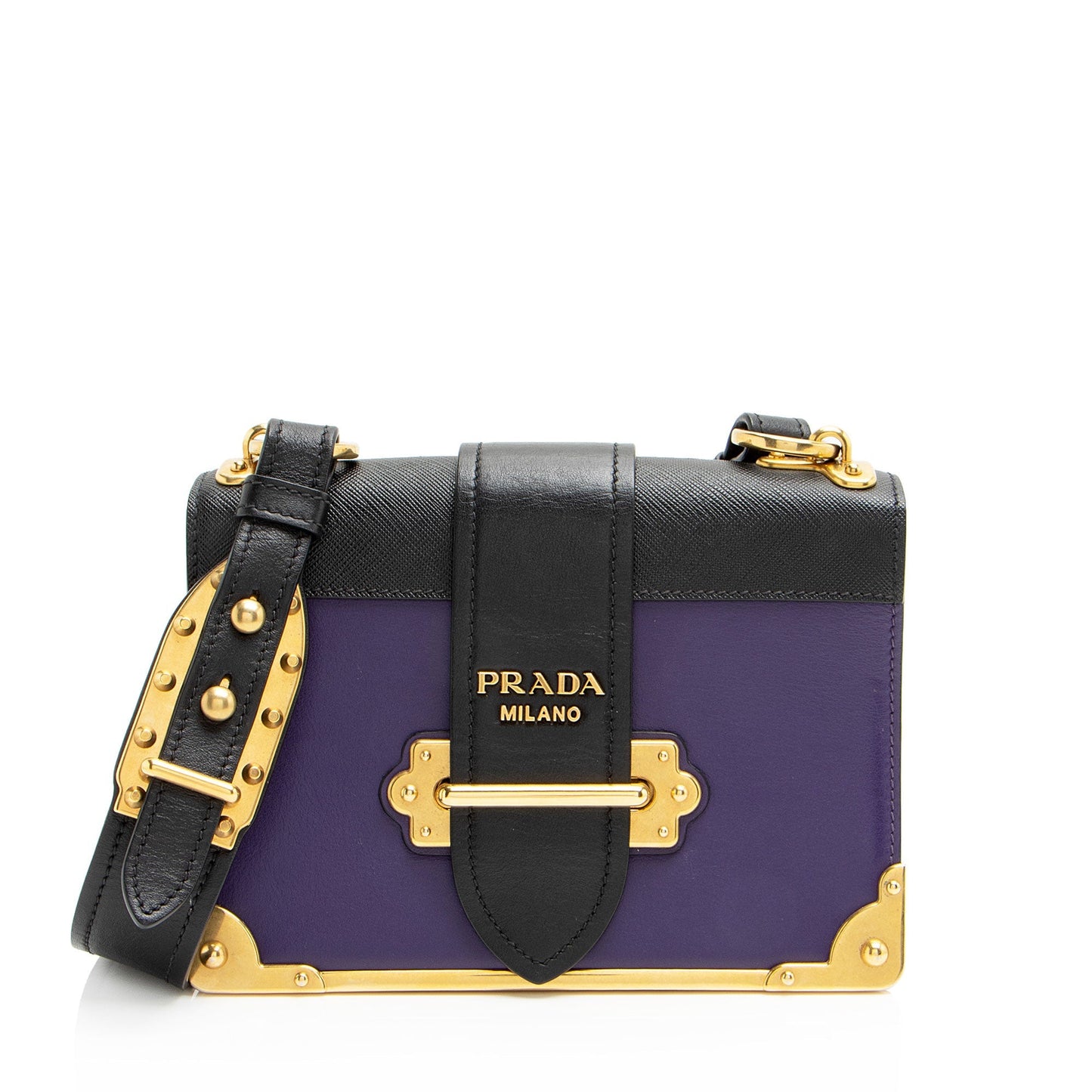 Prada Calfskin Cahier Shoulder Bag