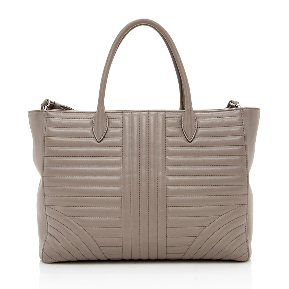 Prada Calfskin Diagramme Tote Shf Tote Bag