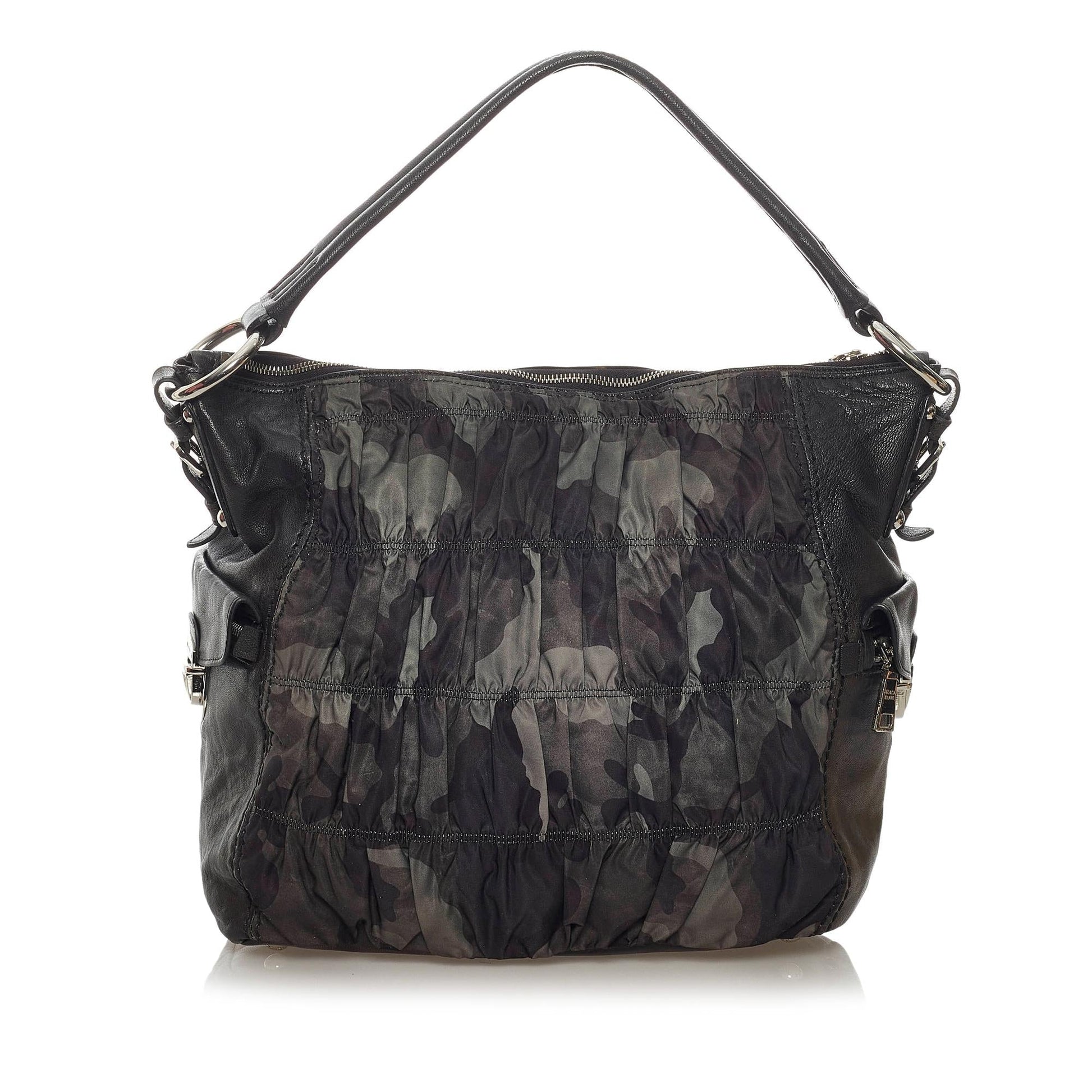 Prada Camouflage Tessuto Gaufre Tote Bag Shg Bag Shg 29200