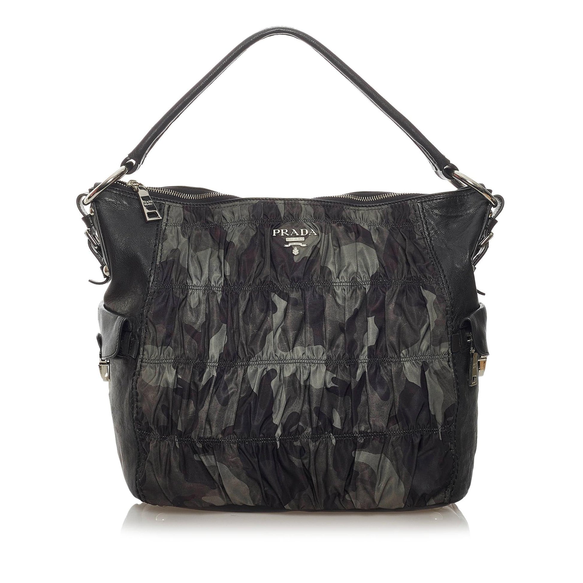 Prada Camouflage Tessuto Gaufre Tote Bag Shg Bag Shg 29200