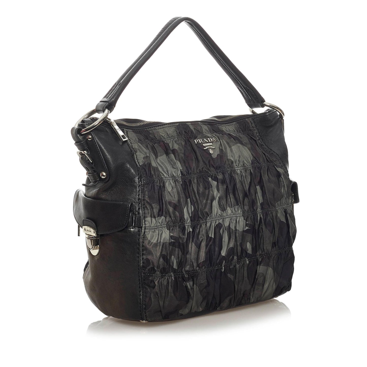 Prada Camouflage Tessuto Gaufre Tote Bag Shg Bag Shg 29200