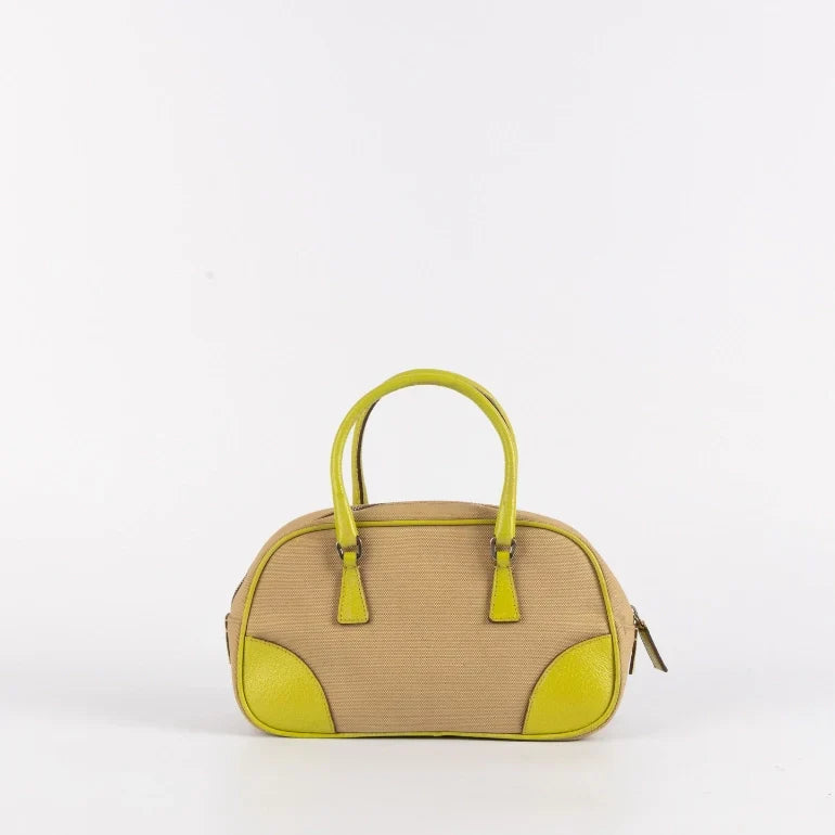 Prada Canapa Bauletto Handbag Travel Bag Canapa Bauletto Handbag