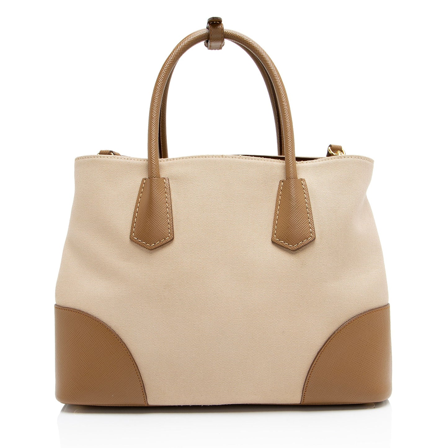 Prada Canapa Calfskin City Tote Tote Bag