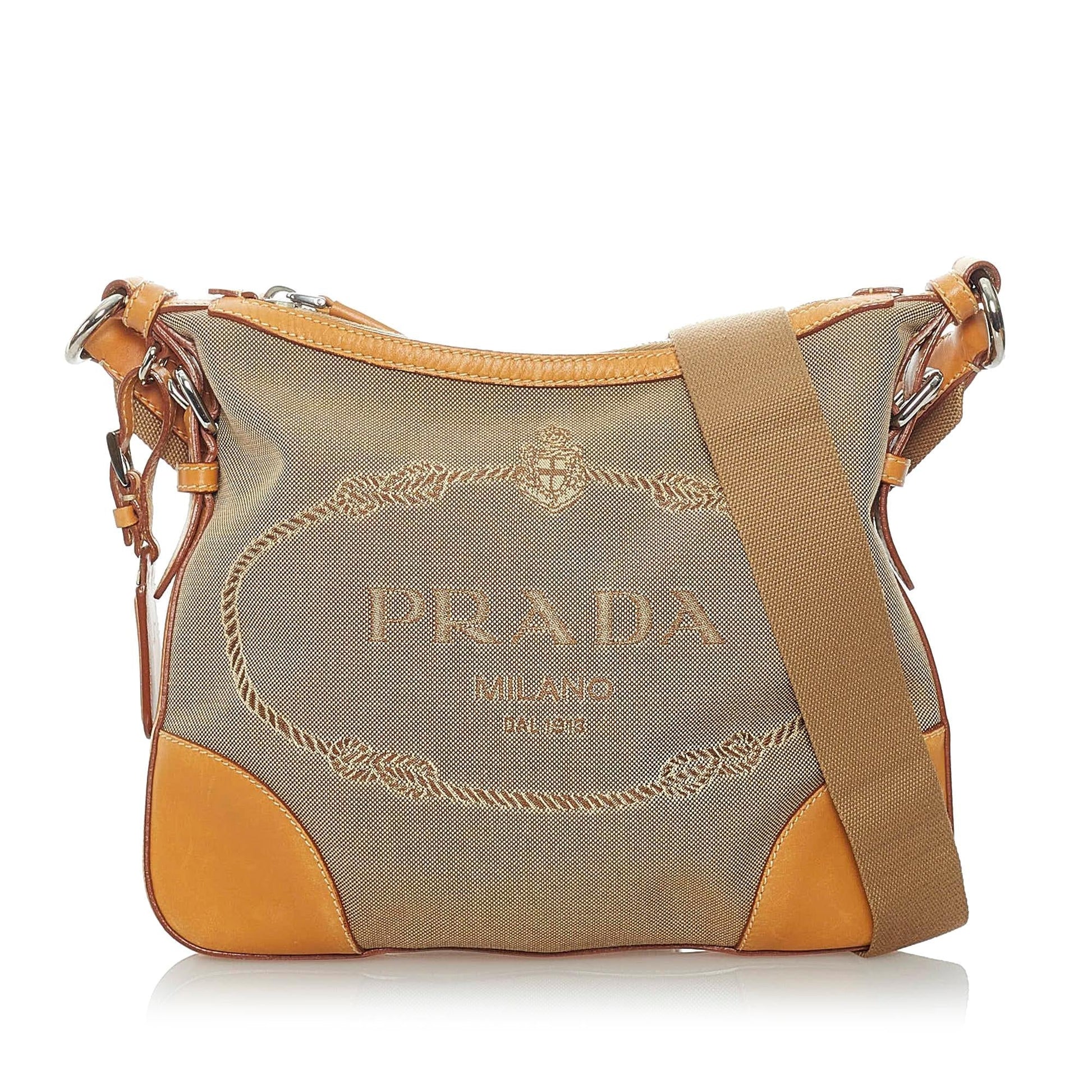 Prada Canapa Crossbody Bag Shg Canvas