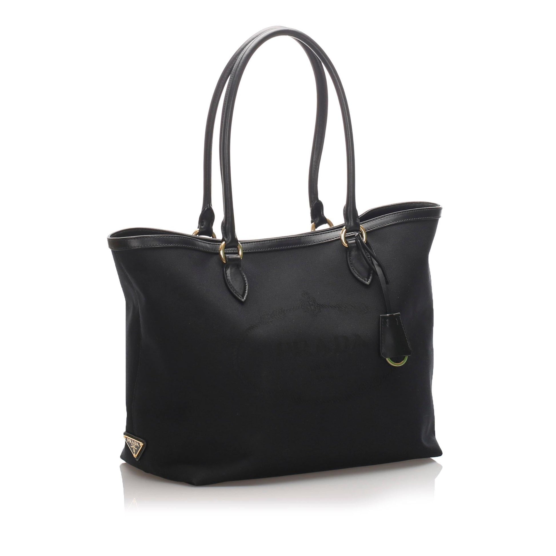 Prada Canapa Tote Canvas Tote Bag Tote Shg 12170