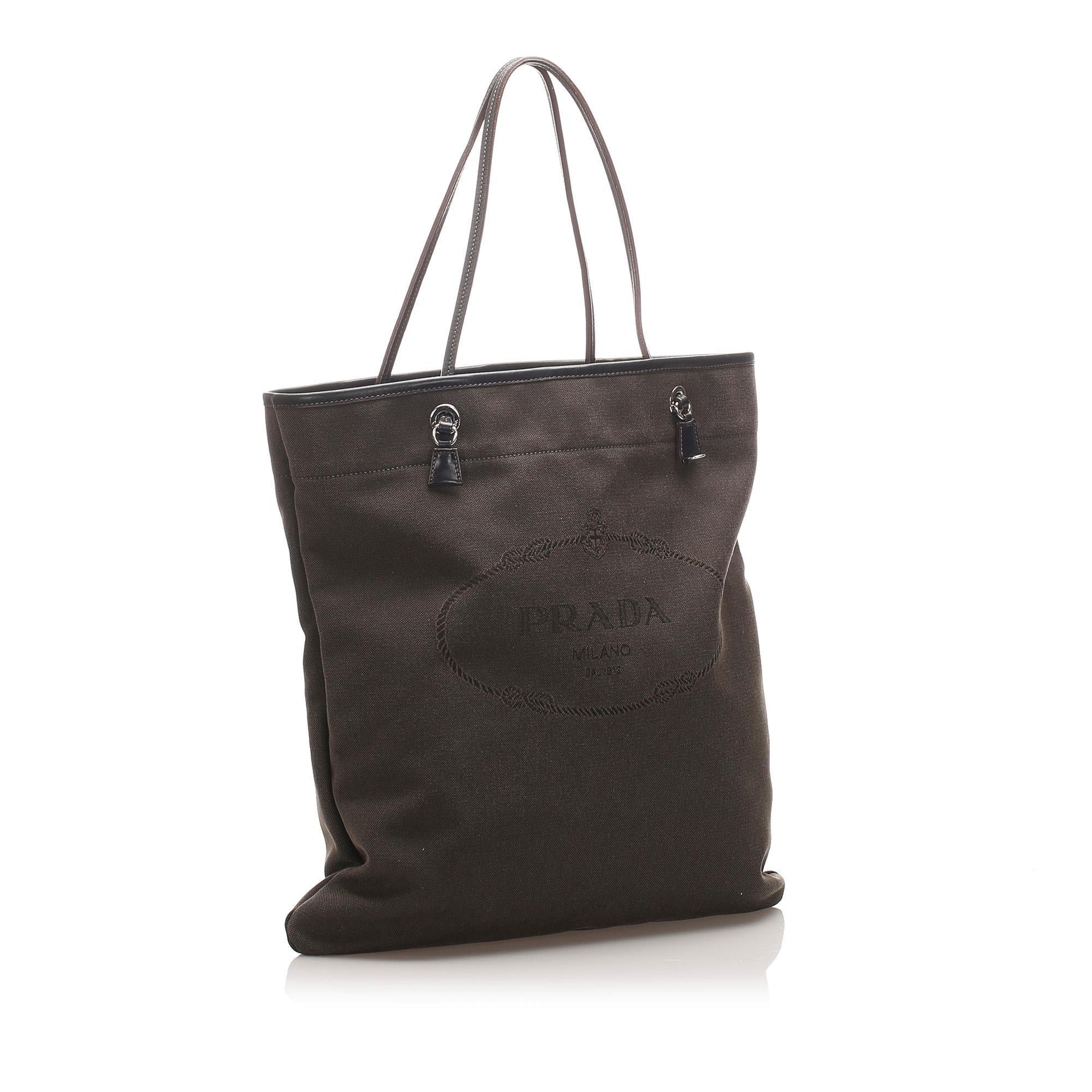 Prada Canapa Tote Canvas Tote Bag