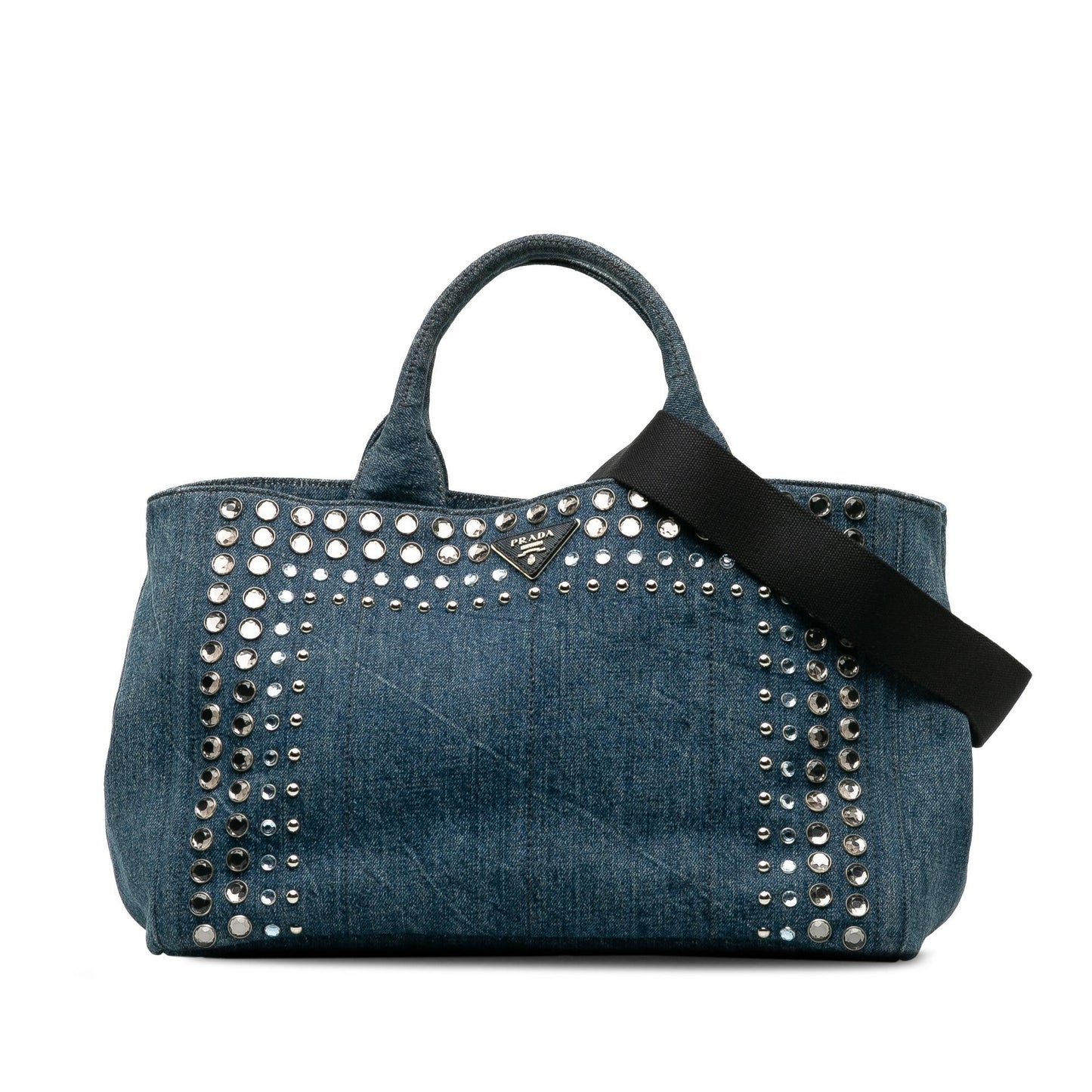 Prada Canapa Bijoux Satchel Shg Puzrfo Denim Satchel Bag