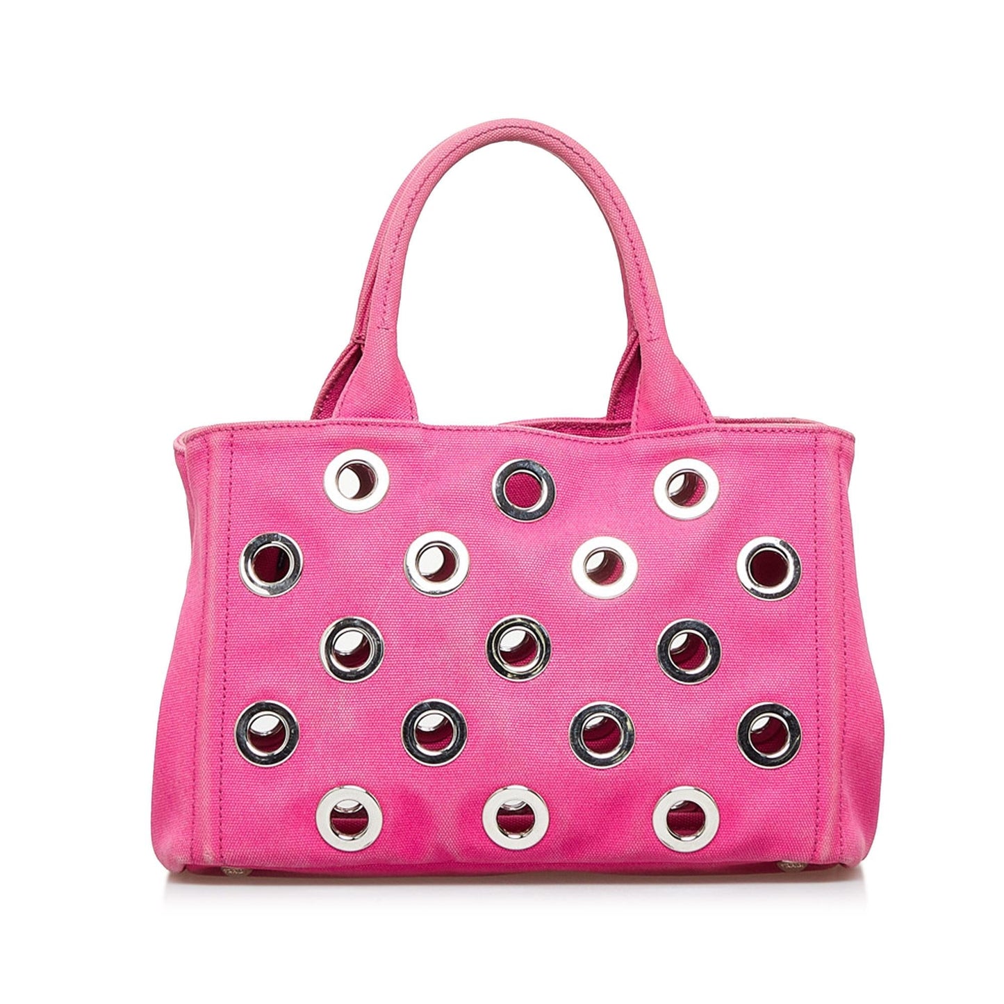Prada Canapa Grommet Satchel Shg Satchel Bag Satchel Shg A7D3Be