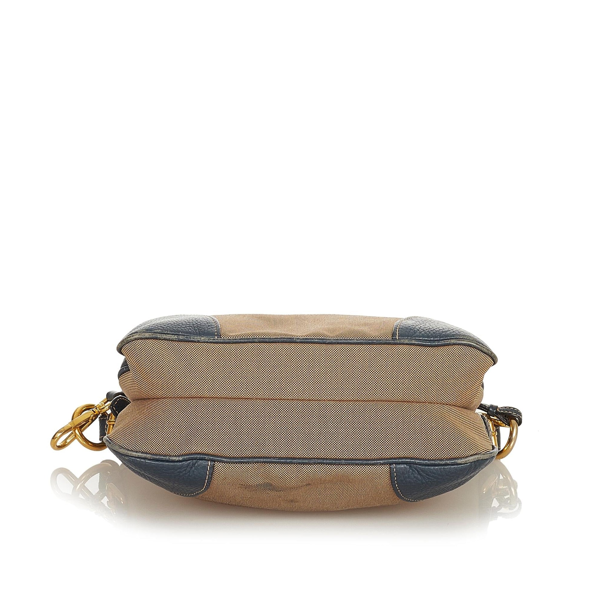 Prada Canapa Crossbody Bag Shg Canvas Logo
