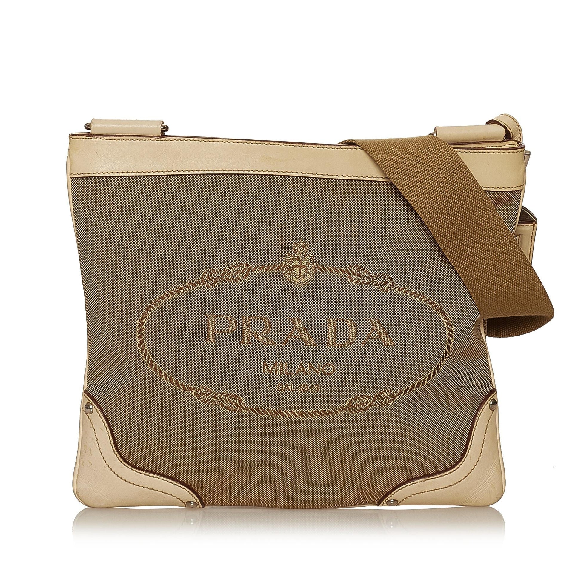 Prada Canapa Crossbody Bag Shg Canvas Logo Bag Shg 29482