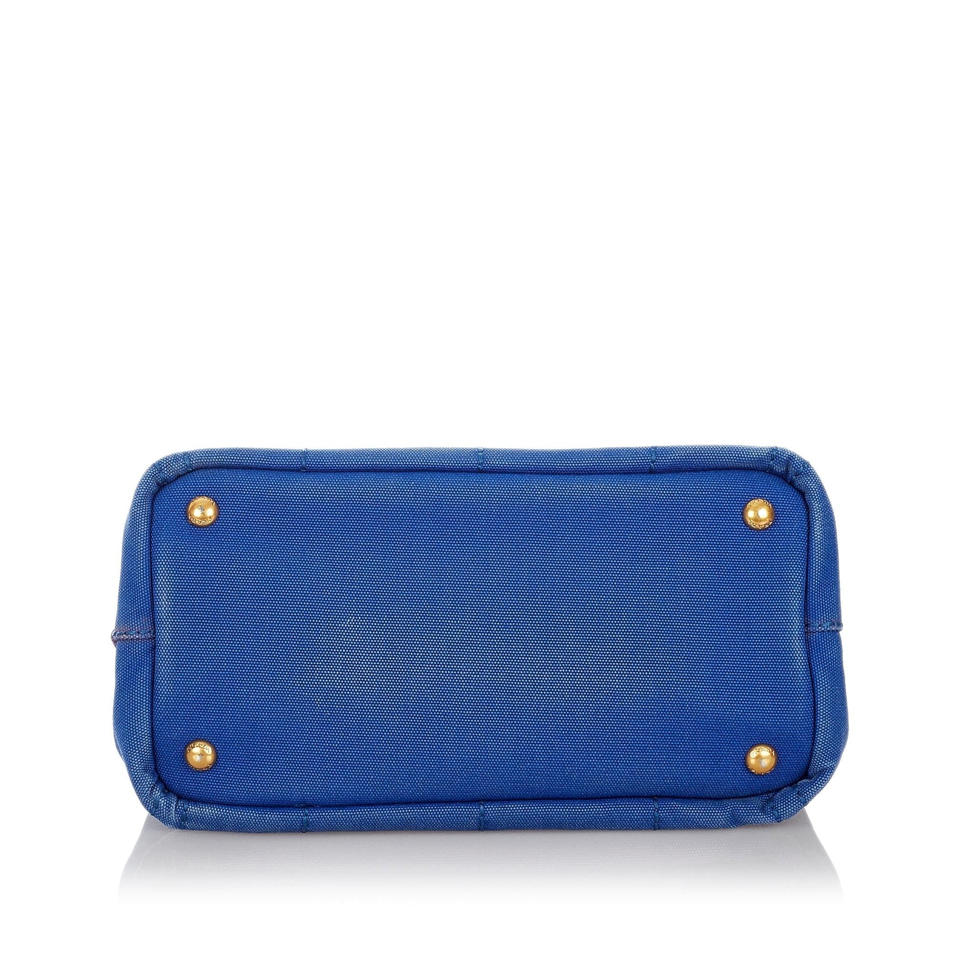 Prada Canapa Handbag Shg Canvas Logo Satchel Bag