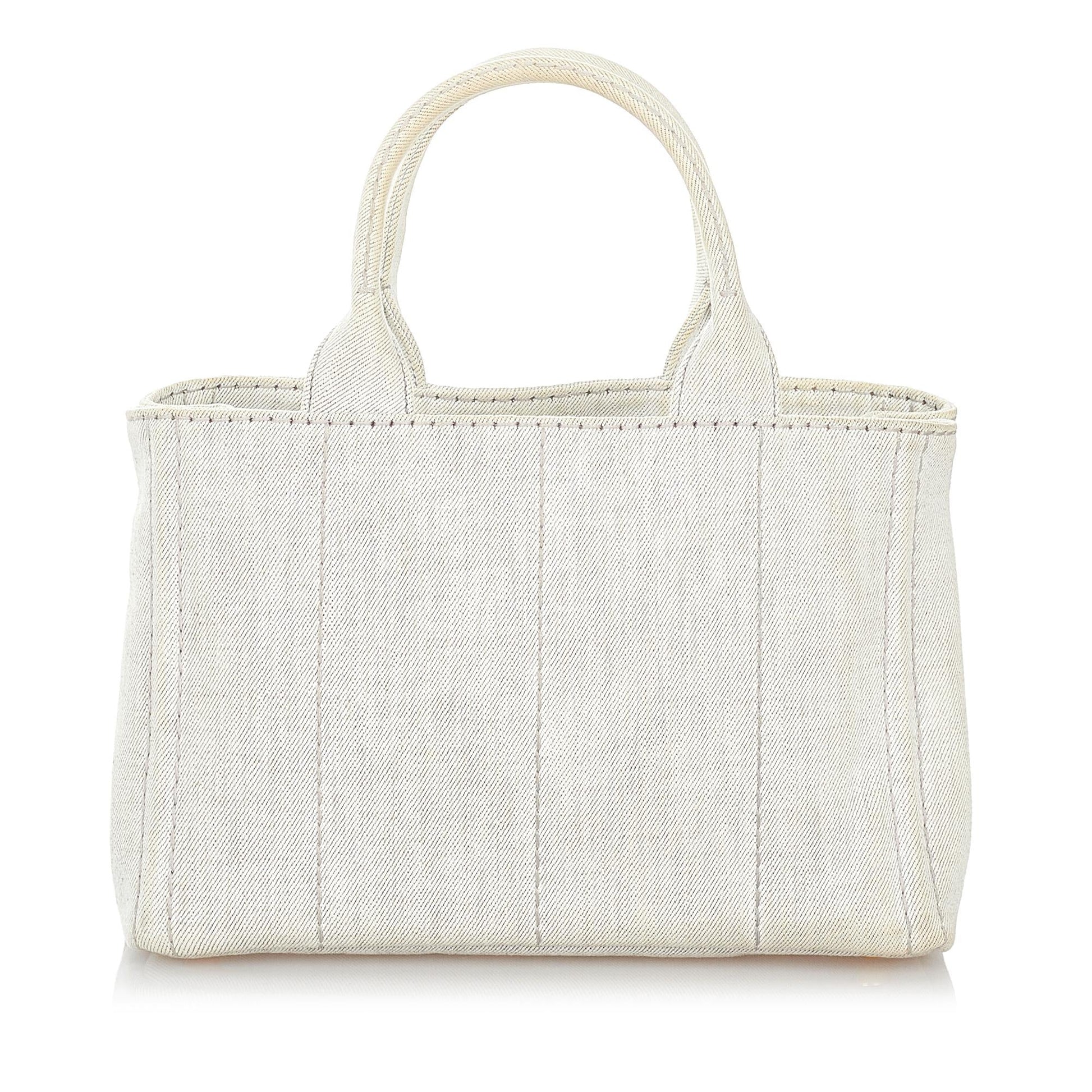 Prada Canapa Handbag Shg Canvas Logo Satchel Bag Handbag Shg 27161