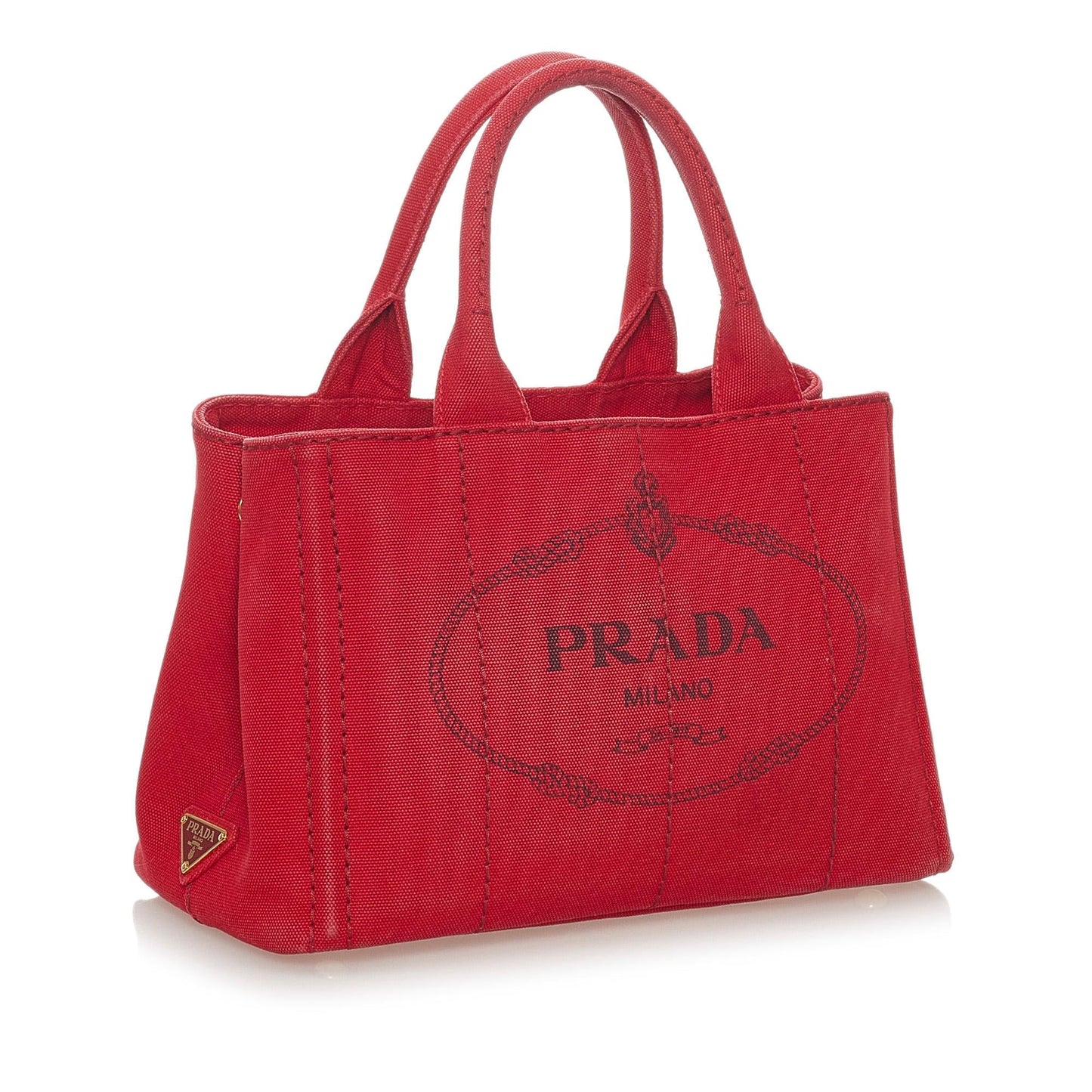 Prada Canapa Handbag Shg Canvas Logo Satchel Bag Handbag Shg 28198