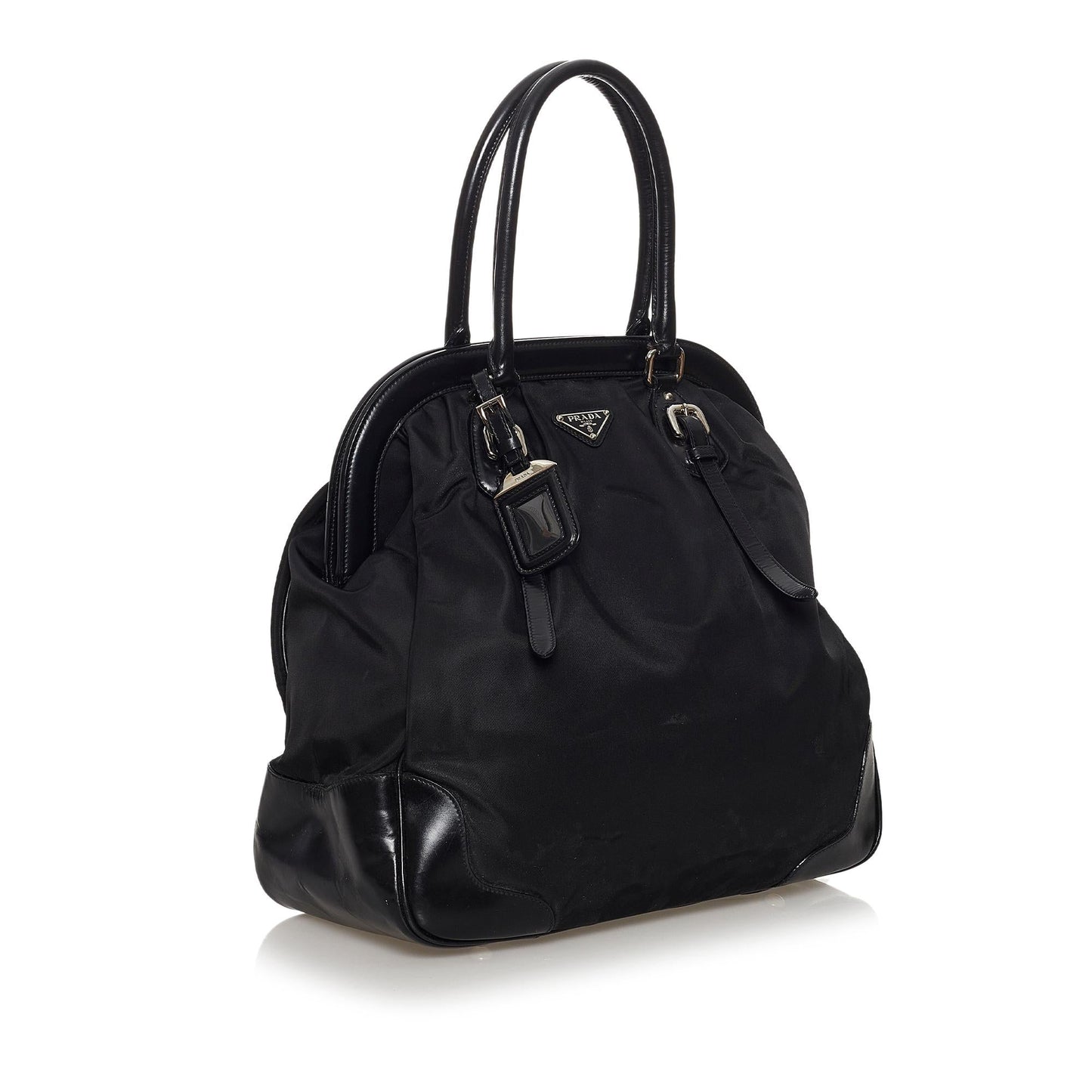 Prada Canapa Handbag Shg Canvas Logo Satchel Bag Handbag Shg 30677