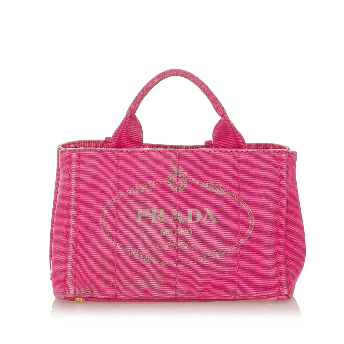 Chanel Prada Canapa Satchel Shg Canvas Logo Satchel Bag