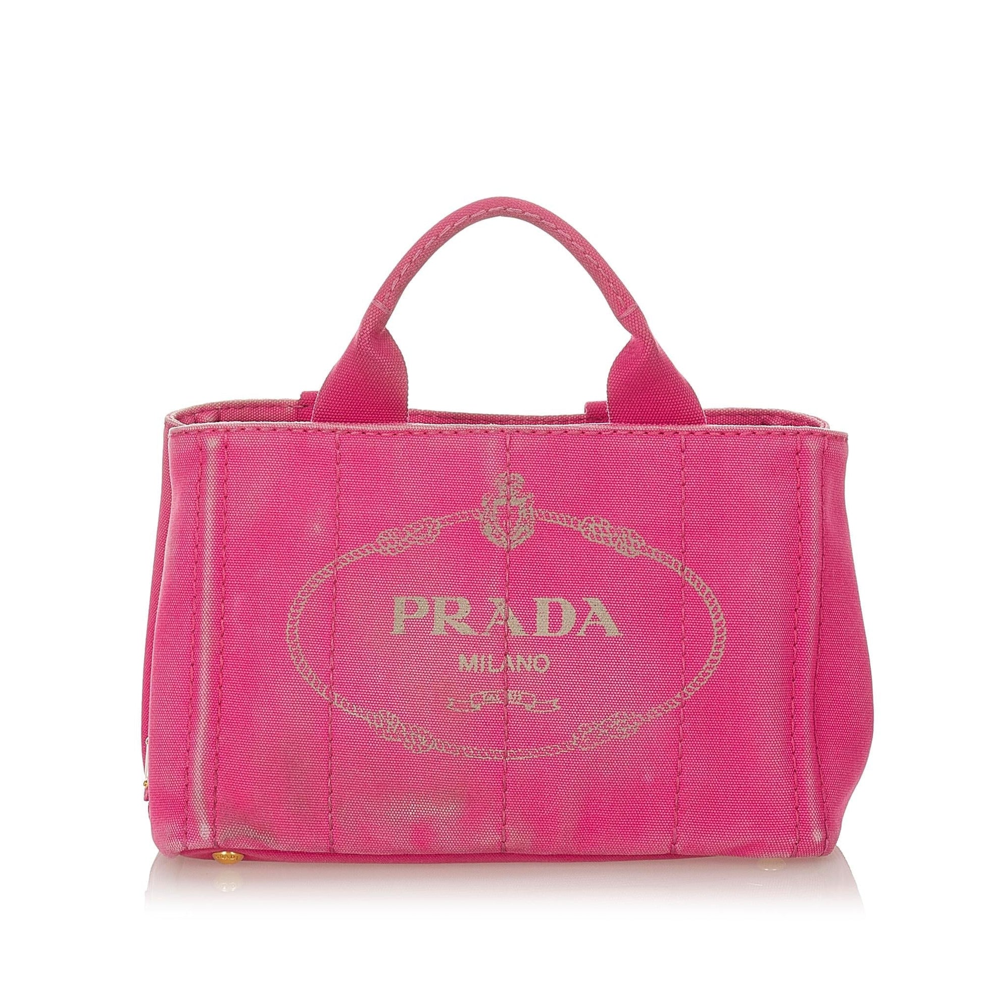 Chanel Prada Canapa Satchel Shg Canvas Logo Satchel Bag