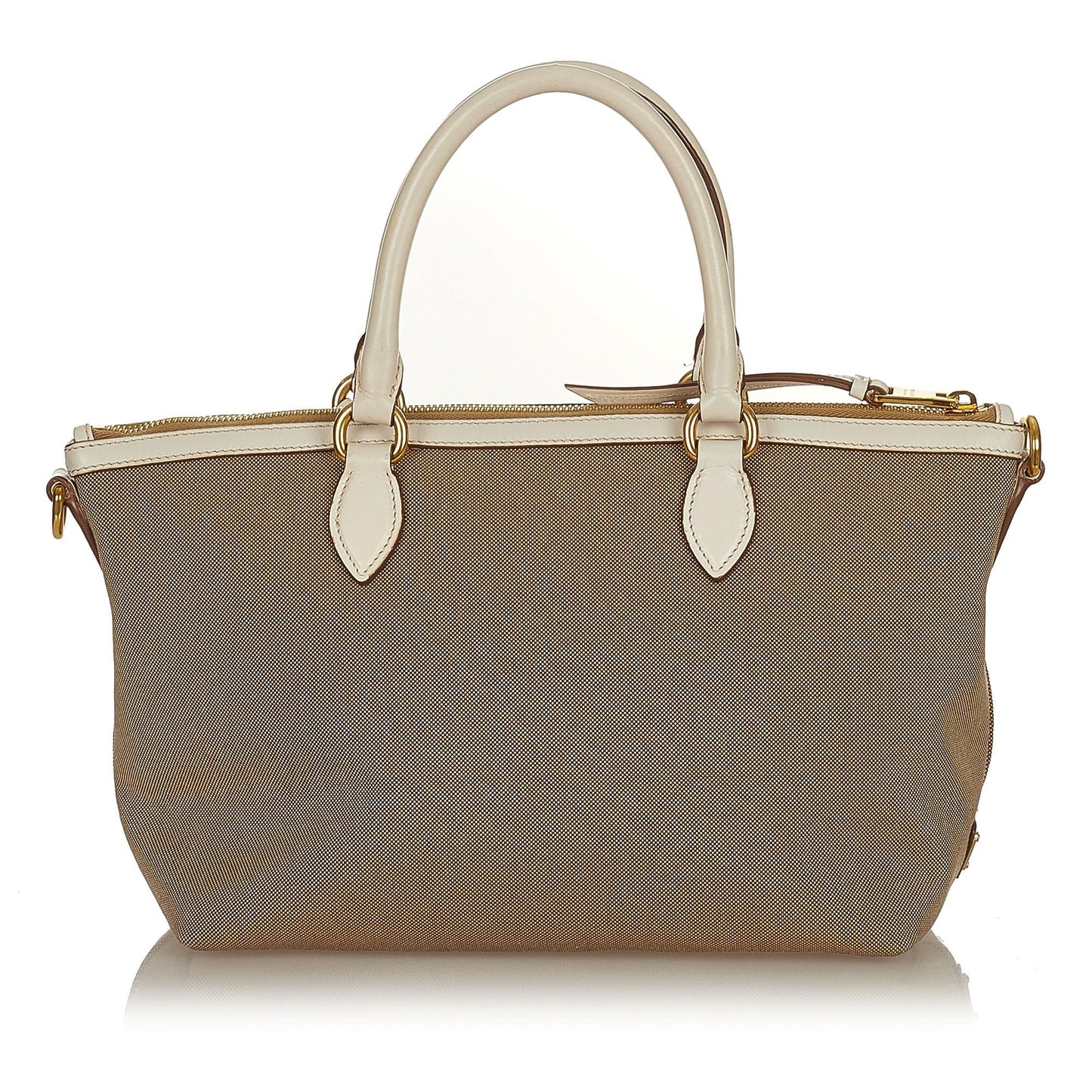 Prada Canapa Satchel Shg Canvas Logo Satchel Bag
