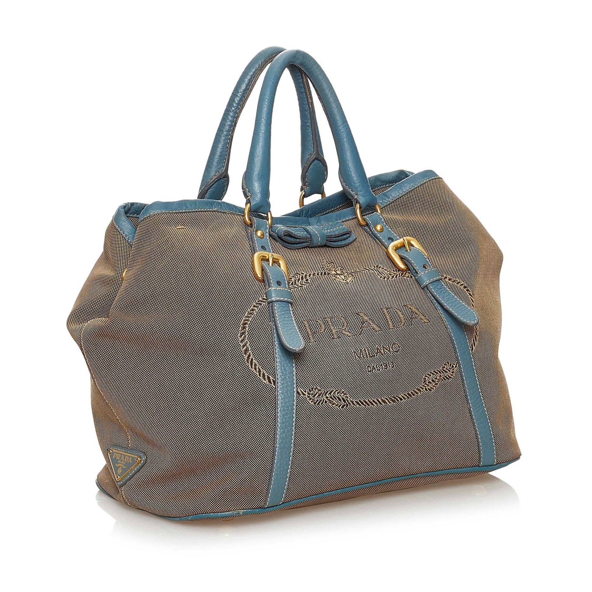 Prada Canapa Satchel Shg Canvas Logo Satchel Bag Satchel Shg 30063